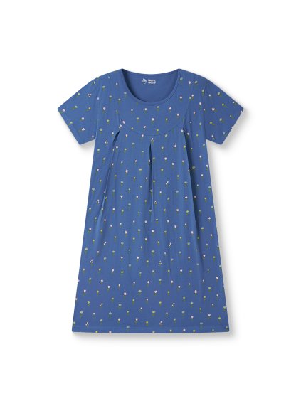 Dámská bavlněná noční košile s krátkým rukávem