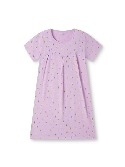 Dámská bavlněná noční košile s krátkým rukávem