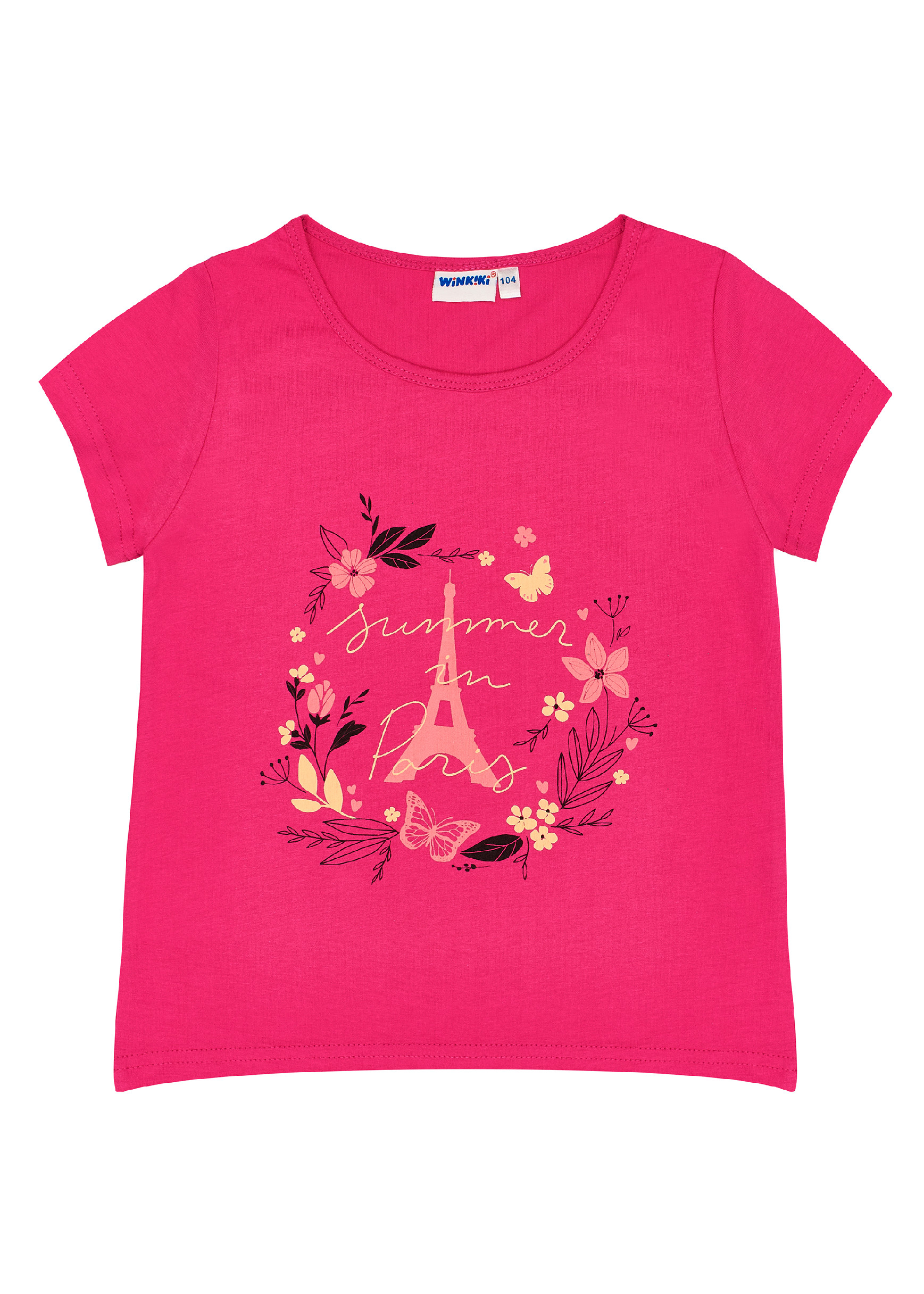 Dívčí tričko - Winkiki WKG 91362, sytě růžová Barva: Růžová tmavší, Velikost: 104