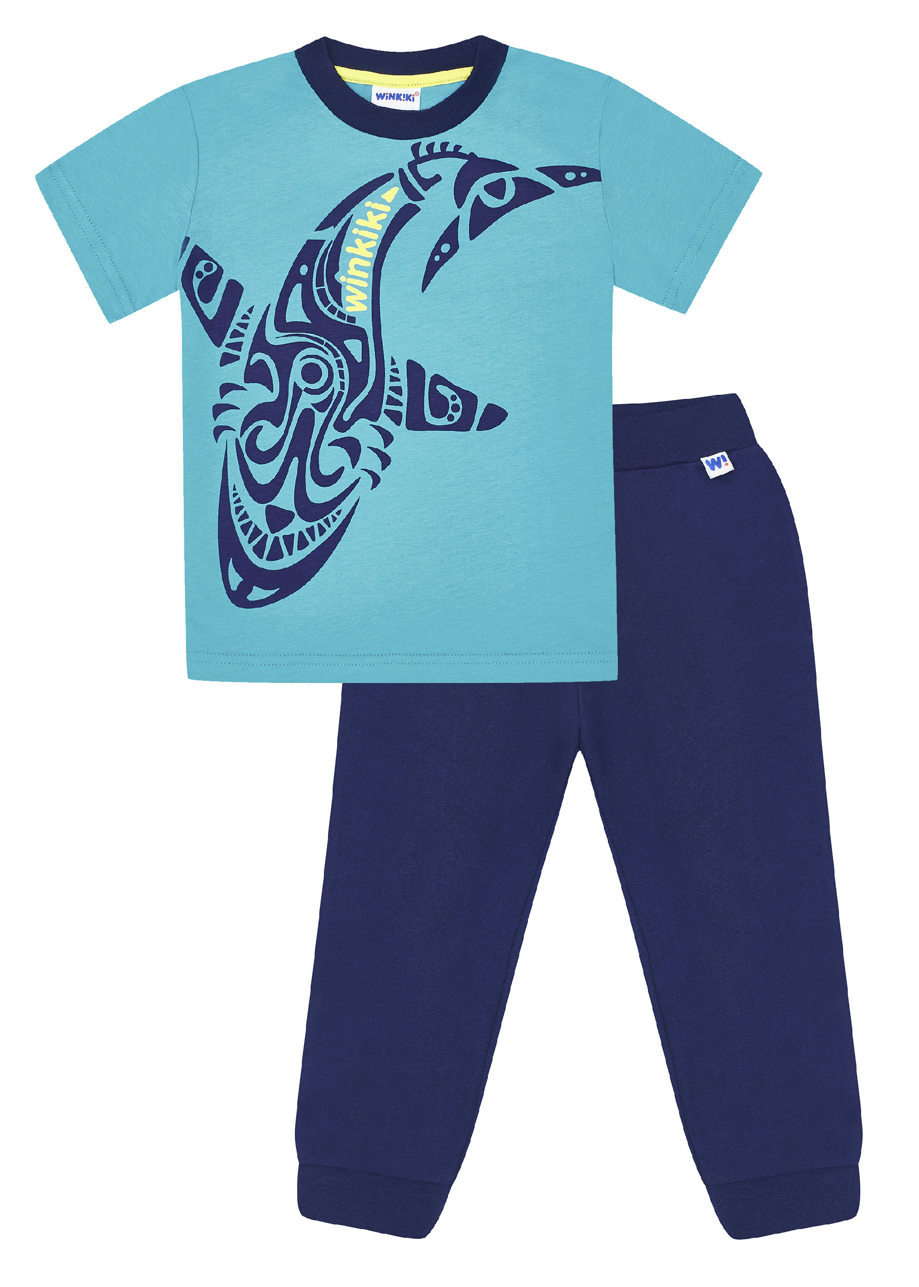 Chlapecké pyžamo - Winkiki WKB 91168, tyrkysová/ tmavě modrá Barva: Tyrkysová, Velikost: 122