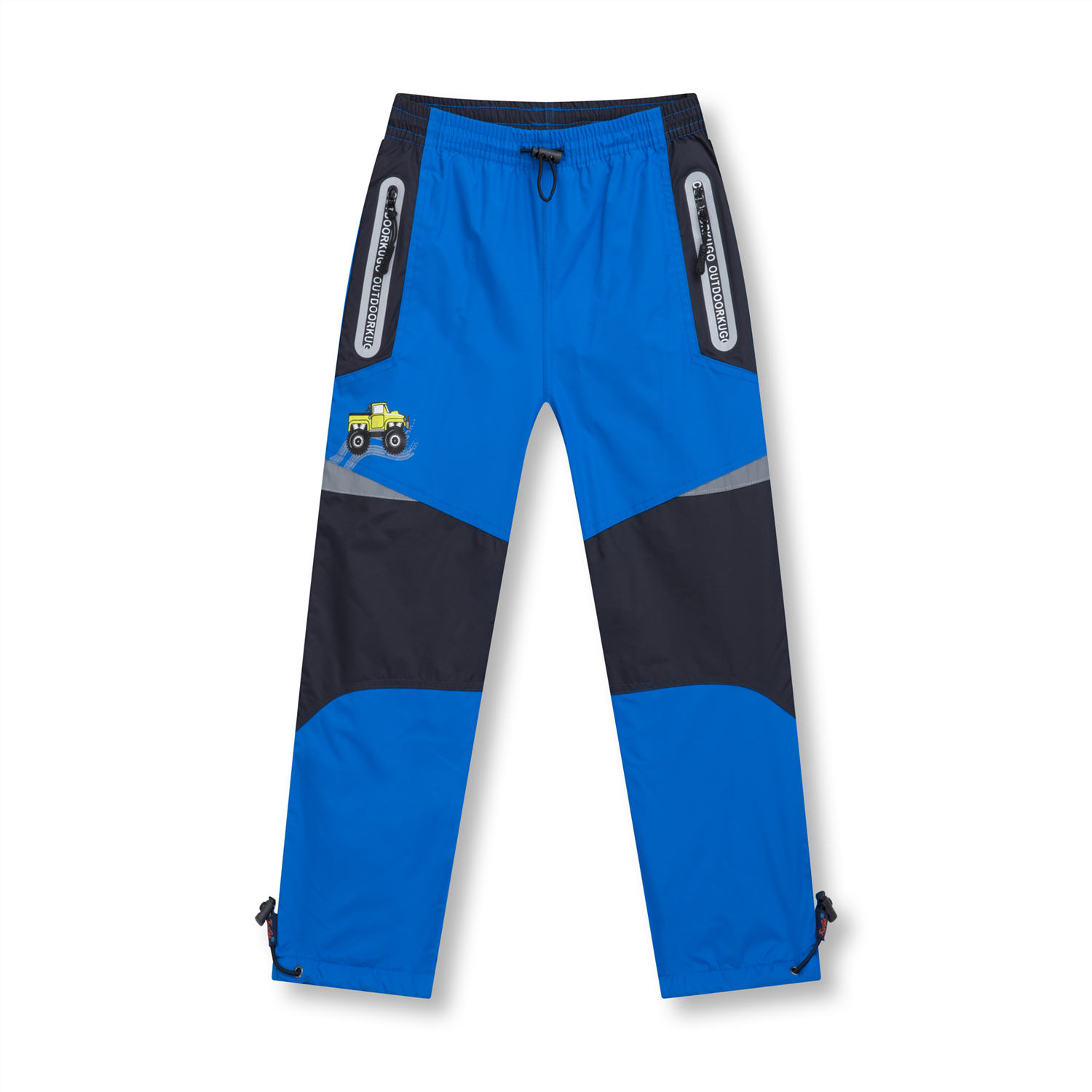 Chlapecké šusťákové kalhoty, zateplené - KUGO D915, vel.98-128 Barva: Modrá světle, Velikost: 98