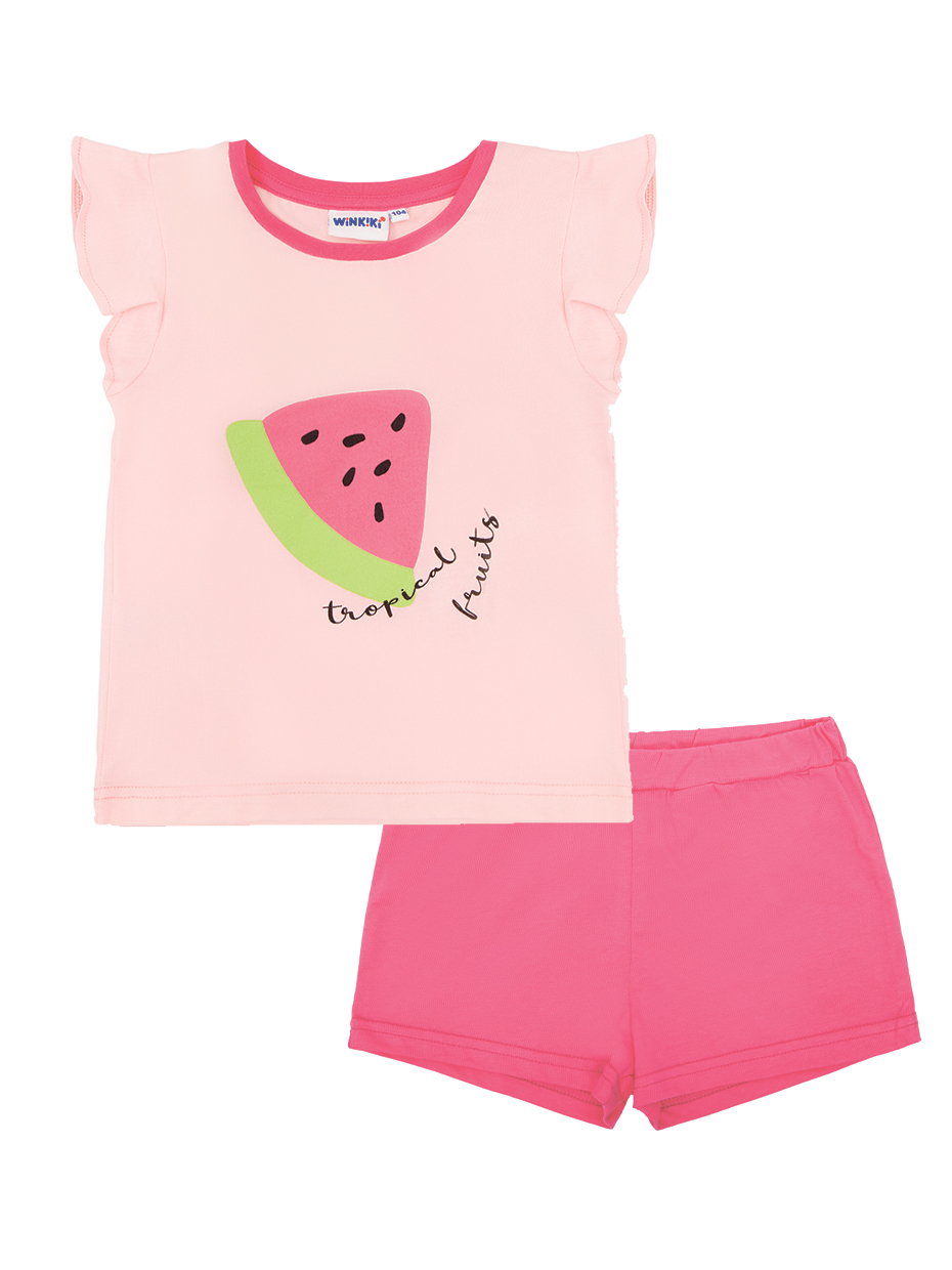 Dívčí pyžamo - Winkiki WKG 01719, růžová Barva: Růžová, Velikost: 122