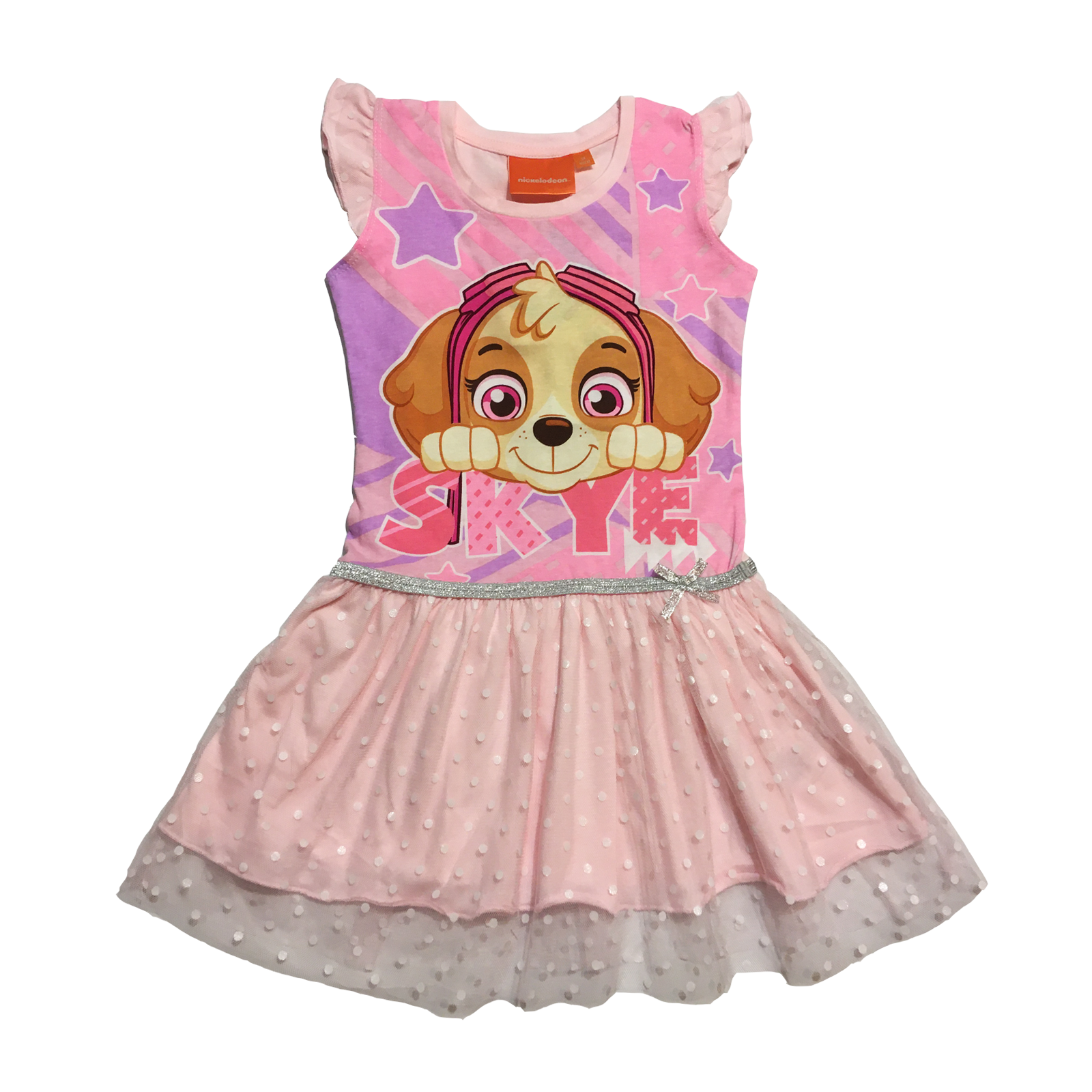 Paw Patrol - Tlapková patrola -Licence Dívčí šaty - SETINO Paw 640-068, růžová Barva: Růžová, Velikost: 98