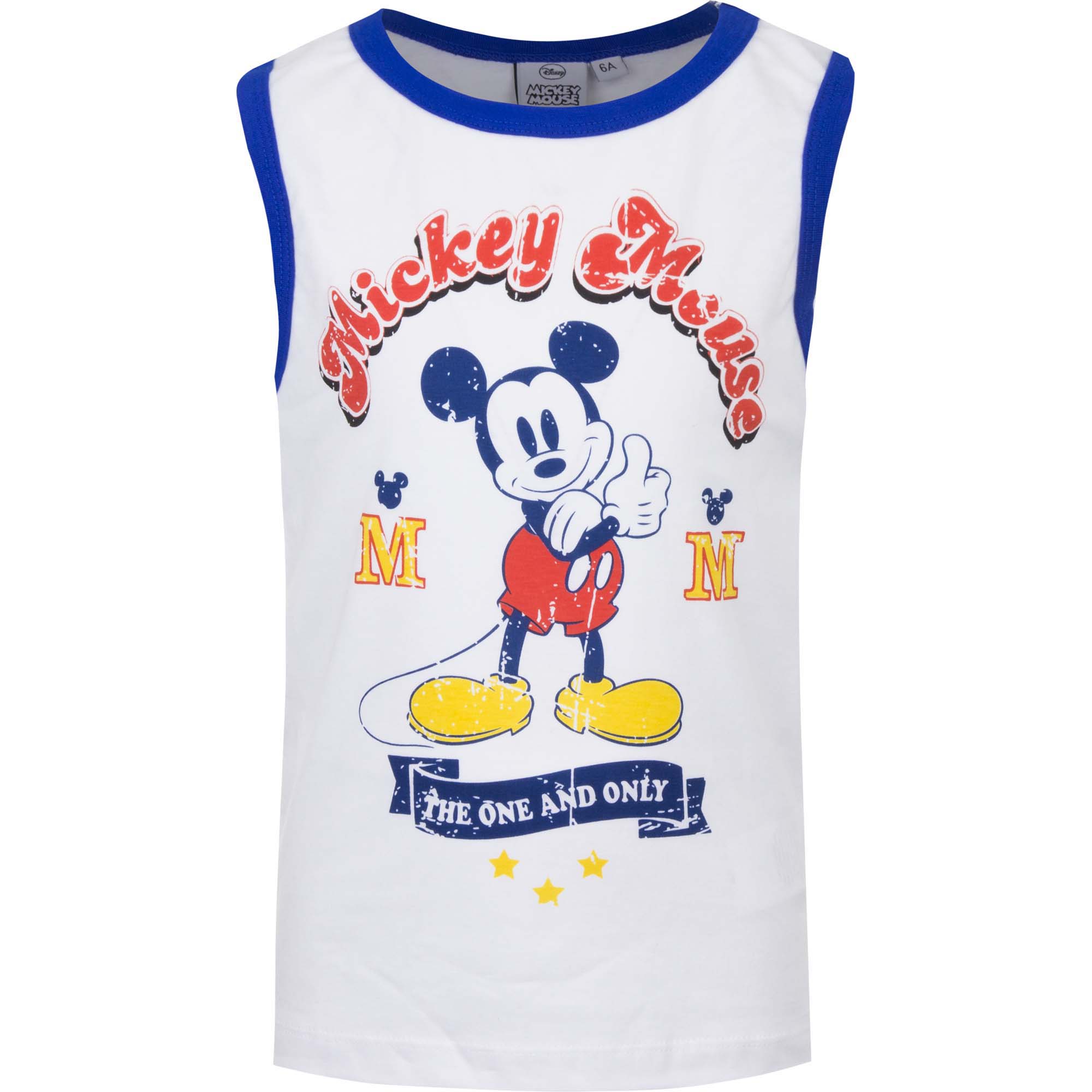 Levně Mickey Mouse - licence Chlapecké tílko Mickey Mouse SE 1424 , vel. 98-128 Barva: Bílá