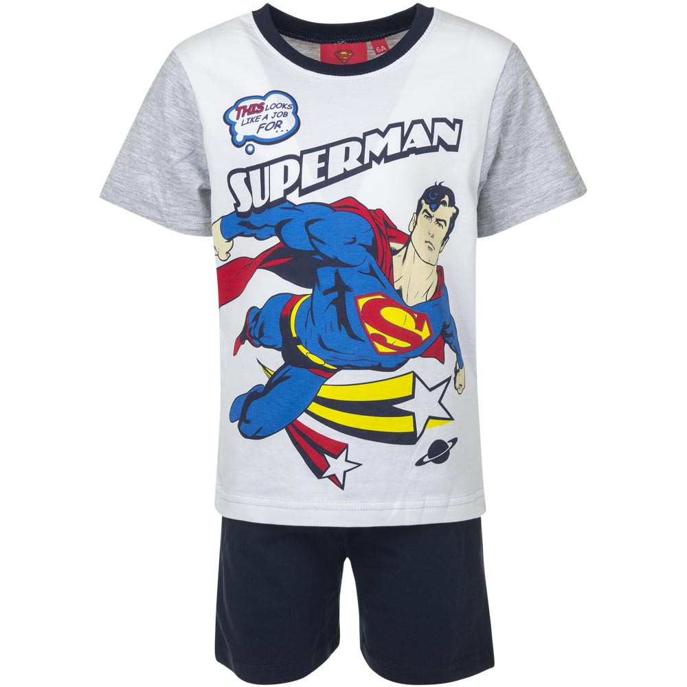 Levně superman-licence Chlapecké pyžamo Superman ER2165, vel. 98-128 Barva: Bílá