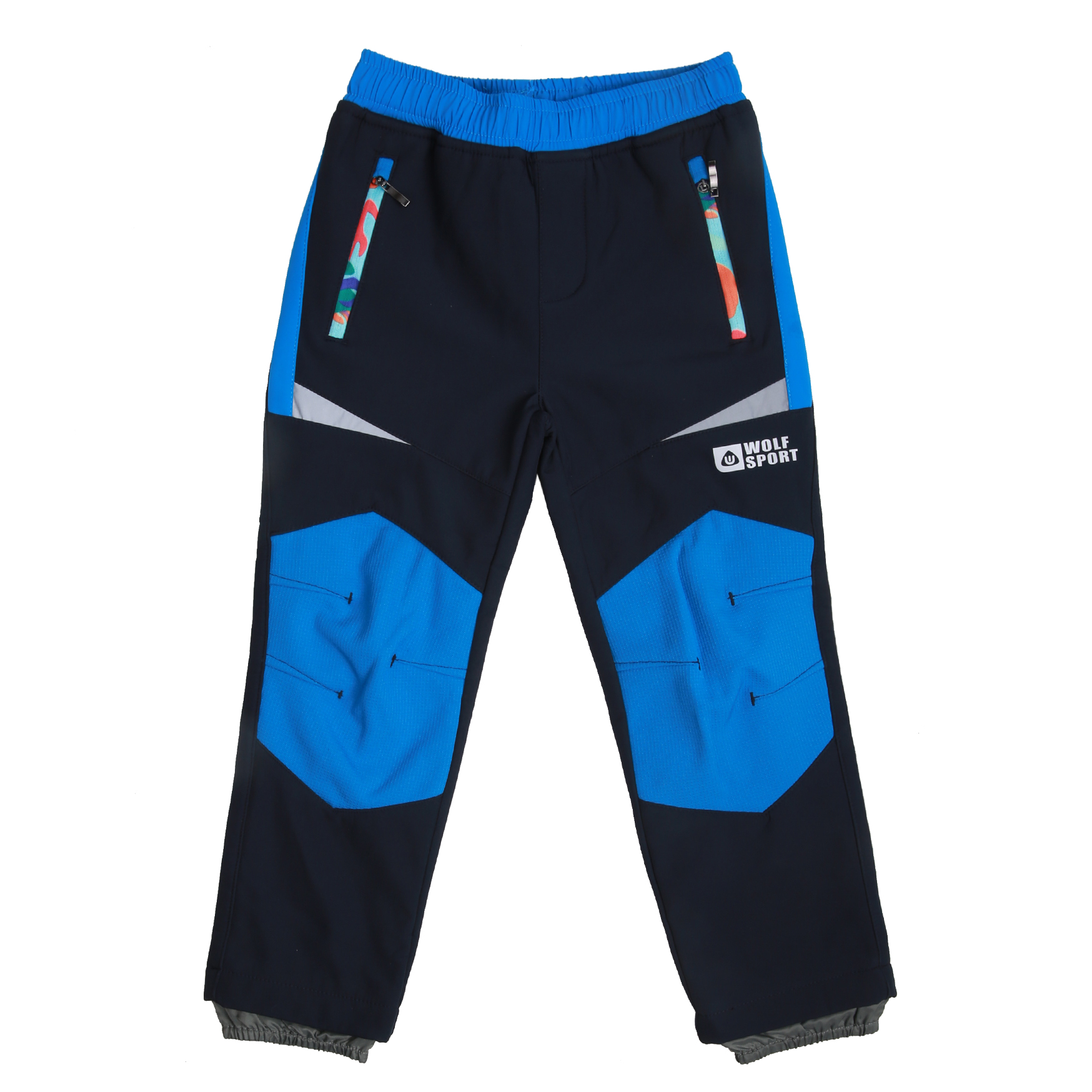 Chlapecké softschellové kalhoty, zateplené - Wolf B2093, tmavě modrá Barva: Modrá tmavě, Velikost: 86