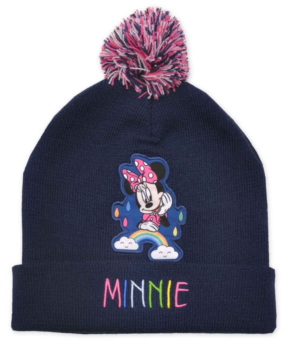 Minnie - licence Dívčí zimní čepice Disney - Minni Mouse, tmavě modrá Barva: Modrá tmavě, Velikost: 