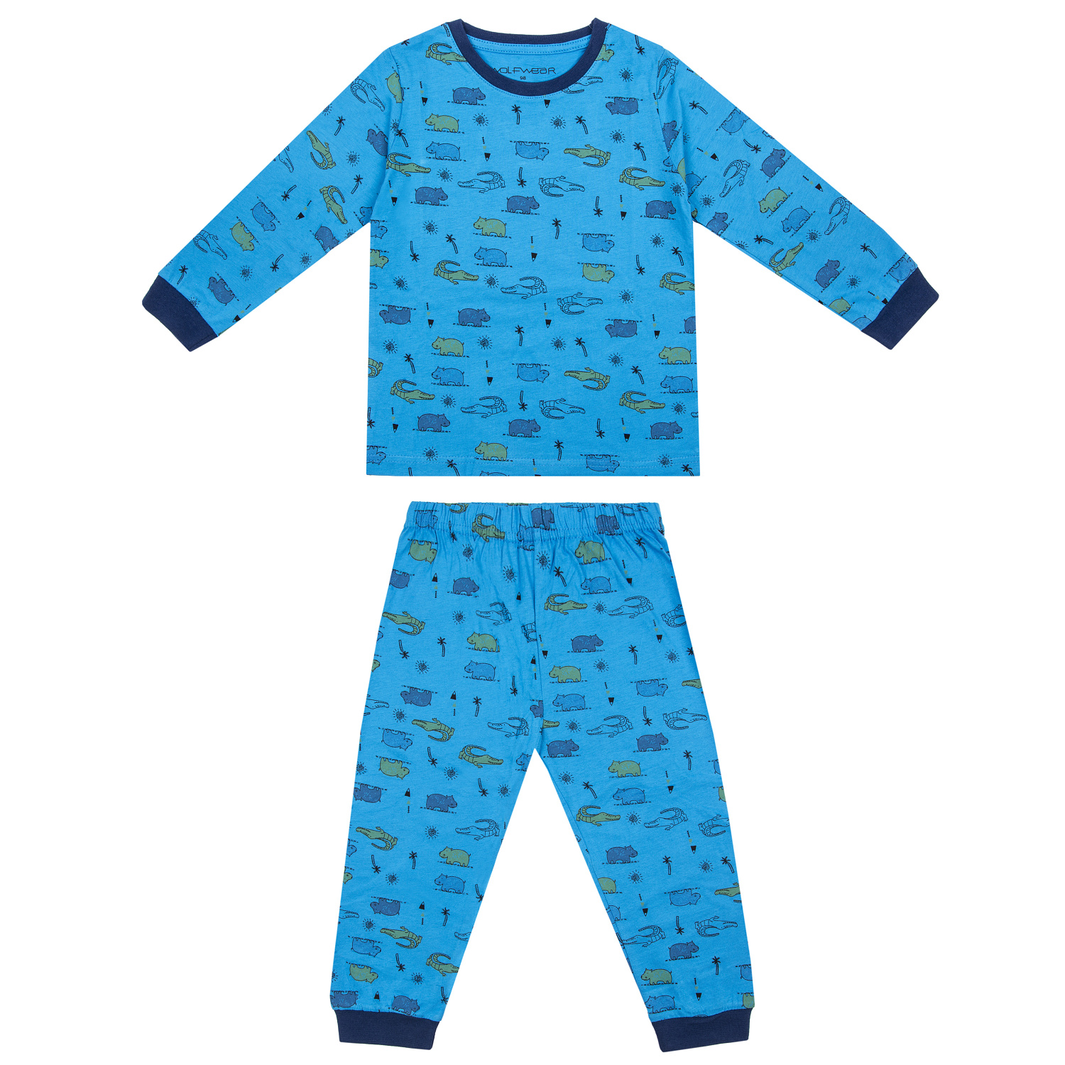 Levně Chlapecké pyžamo - Wolf S2151, modrá Barva: Modrá