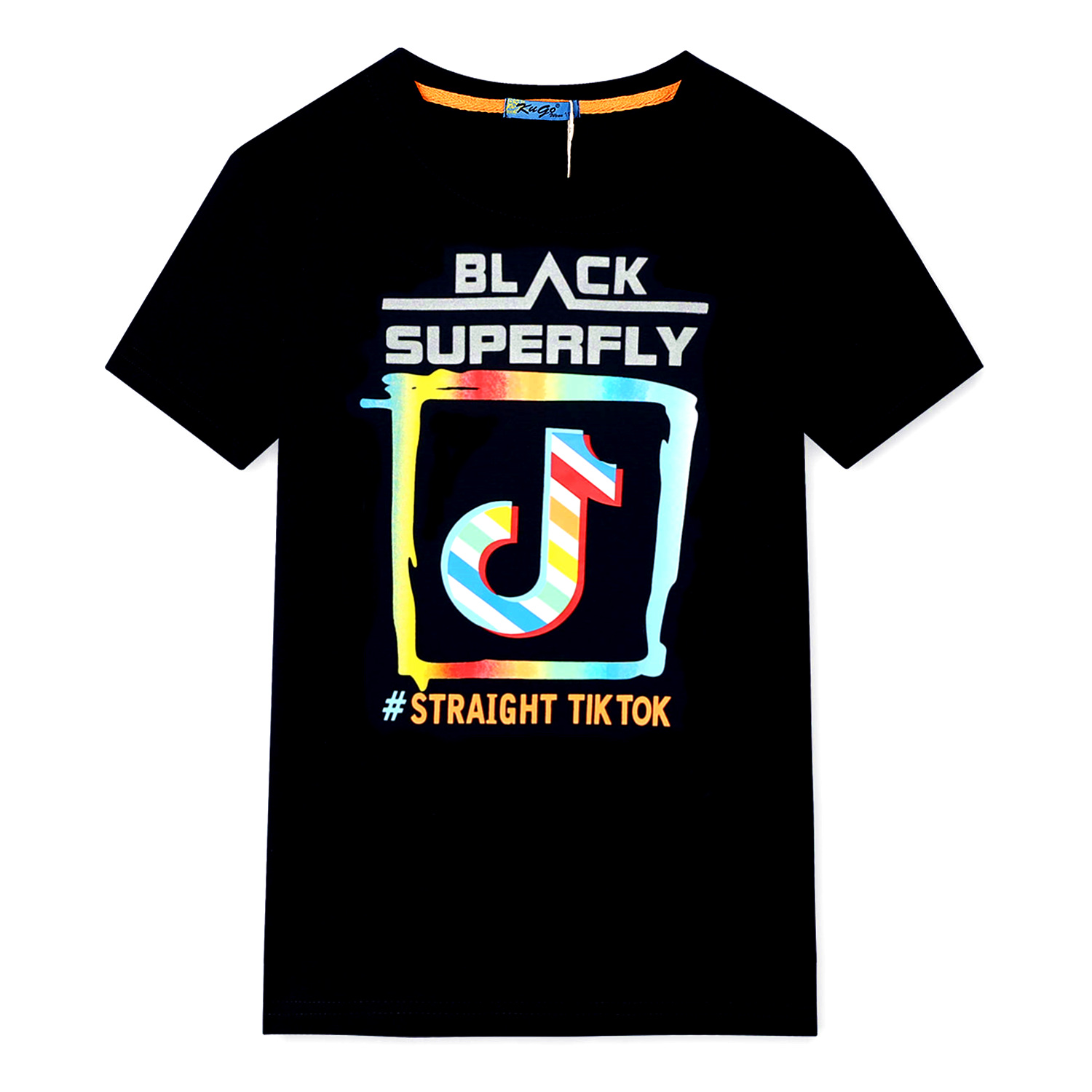 Chlapecké triko - KUGO HC0623, černá Barva: Černá, Velikost: 140