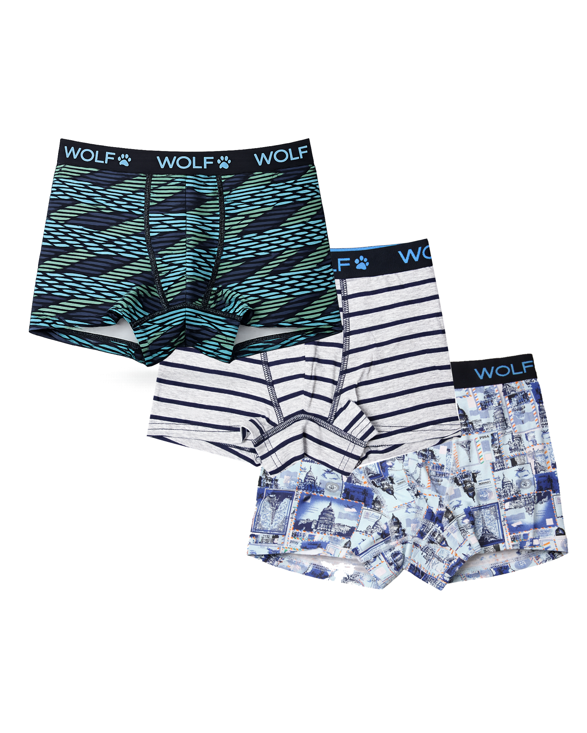 3PACK chlapecké boxerky - Wolf L2182B, mix barev Barva: Mix barev