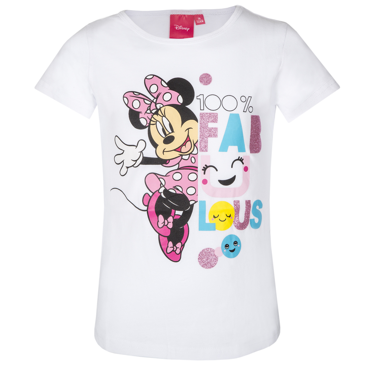 Levně Minnie Mouse - licence Dívčí tričko - Minnie Mouse 201, bílá Barva: Bílá