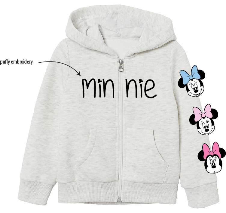 Minnie Mouse - licence Dívčí mikina - Minnie Mouse 52188376, šedá Barva: Světle šedý melír, 