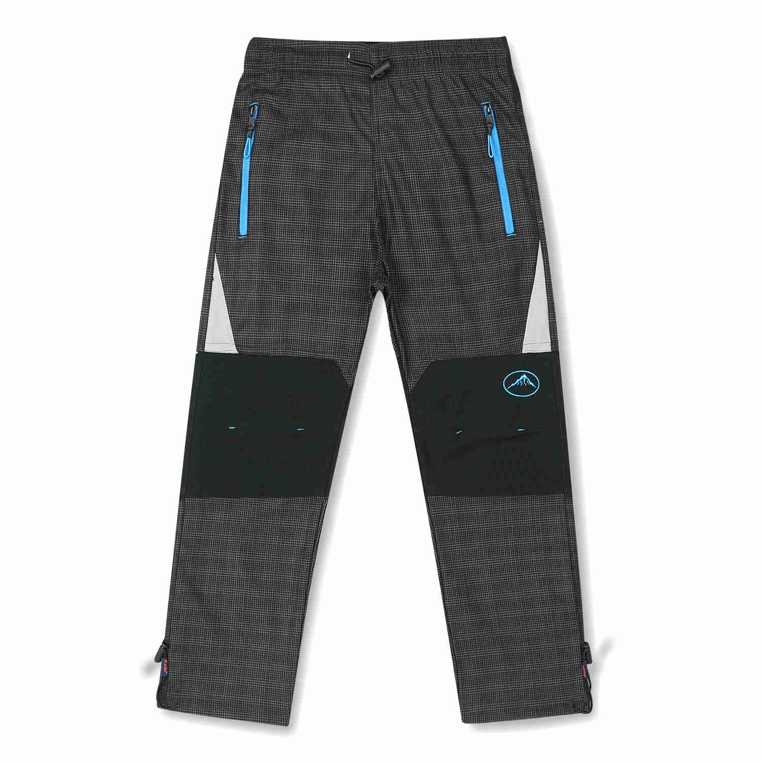 Chlapecké outdoorové kalhoty - KUGO G9625, šedá - modrý zip Barva: Šedá, Velikost: 98