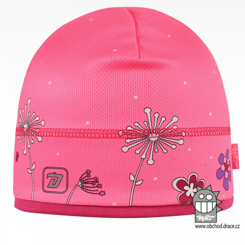 Levně Dívčí funkční čepice Dráče - Cyril 46, růžová Barva: Růžová
