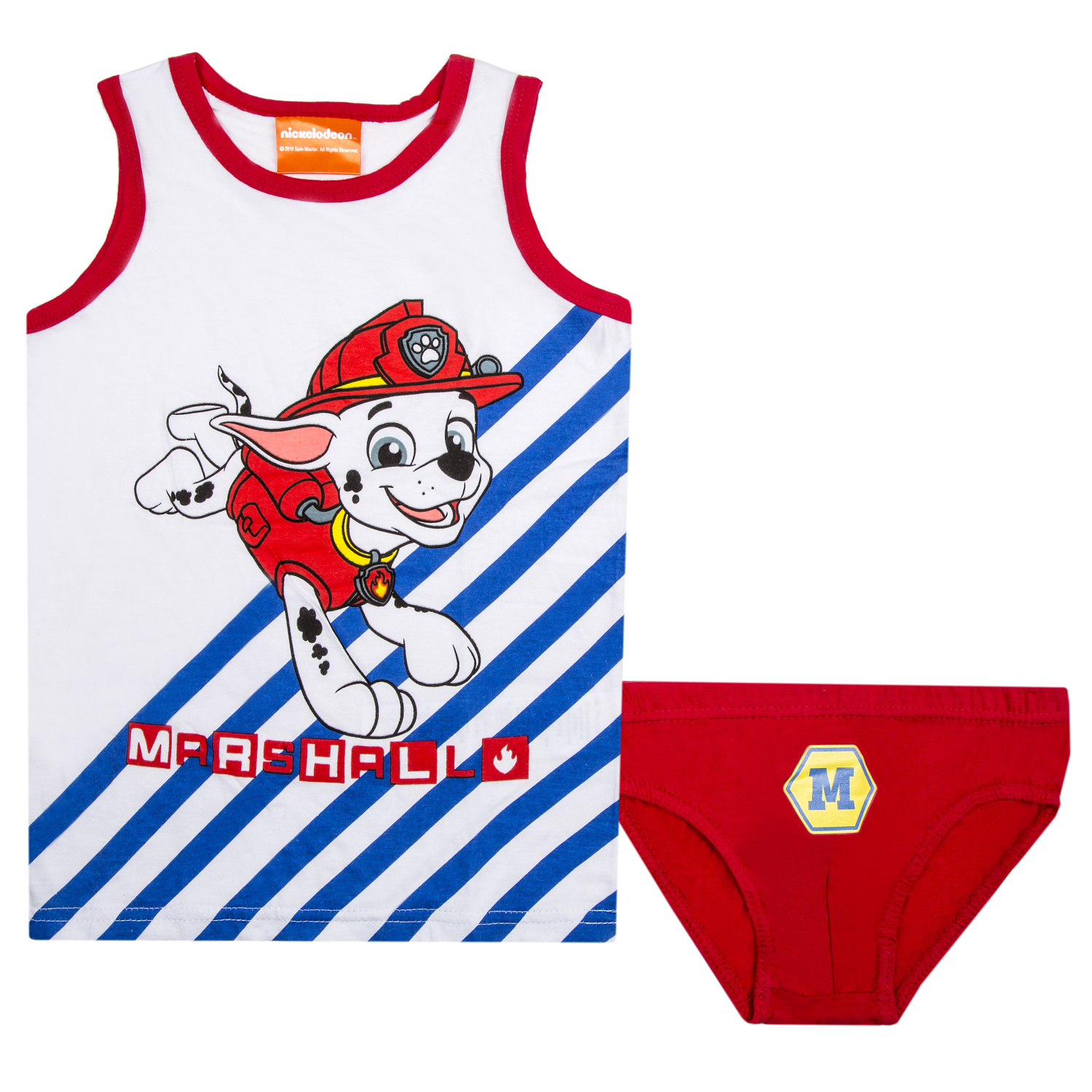 Paw Patrol - Tlapková patrola -Licence Chlapecký set spodního prádla - Paw Patrol 5234504, bílá / červená Barva: Bílá, Velikost: 98-104