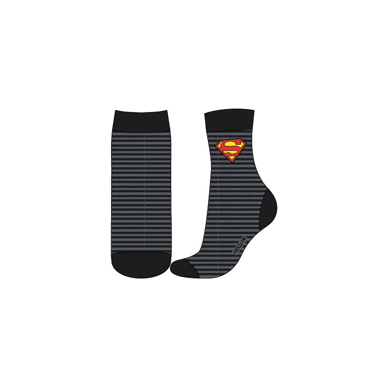 Levně superman-licence Chlapecké ponožky - Superman 50, šedá/černá Barva: Šedá