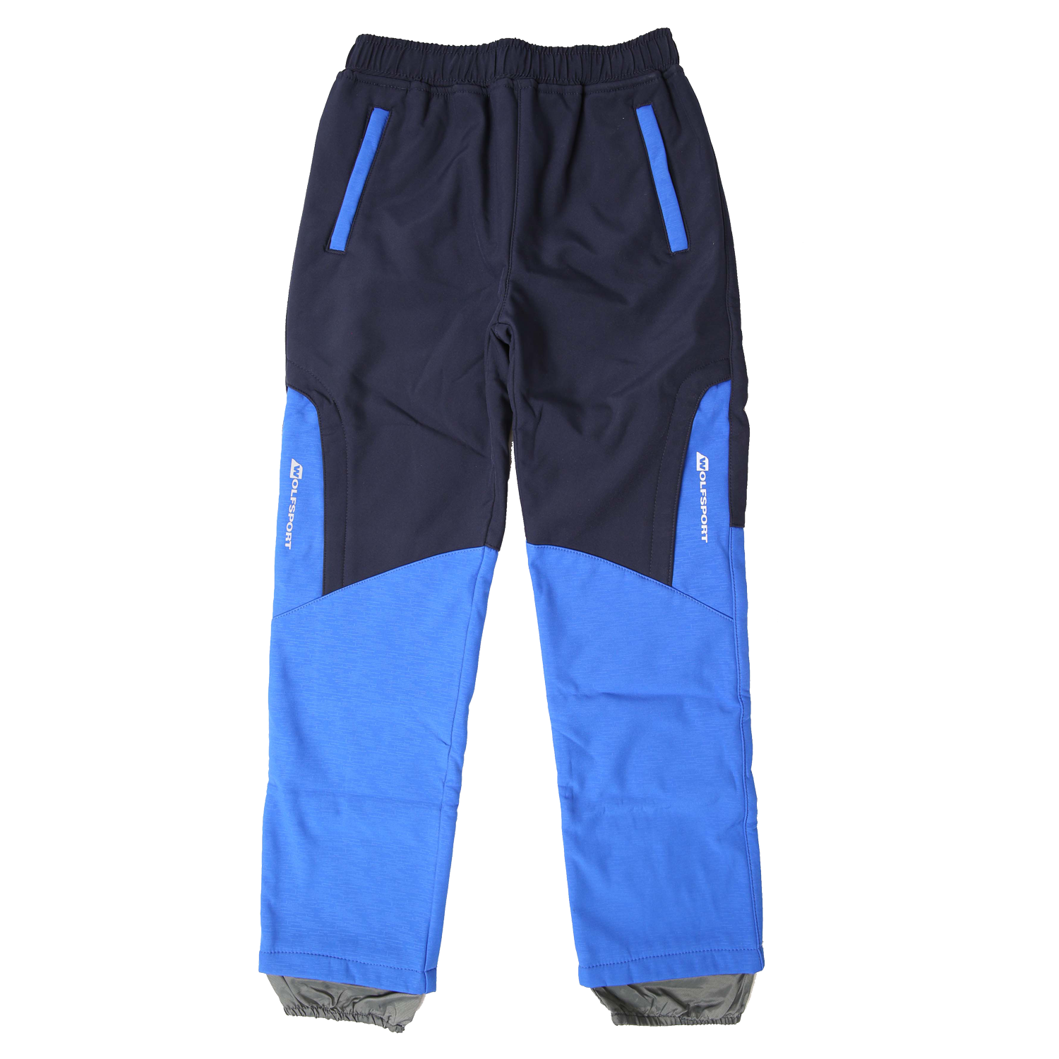 Chlapecké softshellové kalhoty, zateplené - Wolf B2195, tmavě modrá/modrá Barva: Modrá tmavě, Velikost: 110
