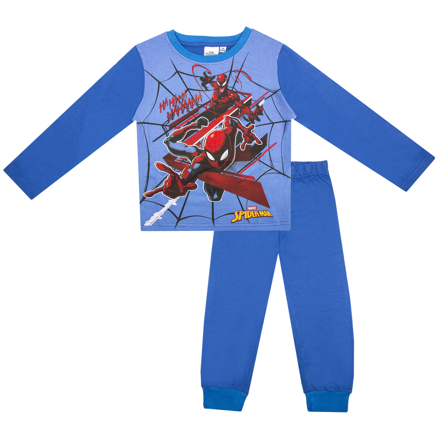 Levně Spider Man - licence Chlapecké pyžamo - Spider Man SP-656, světlejší modrá Barva: Modrá světle