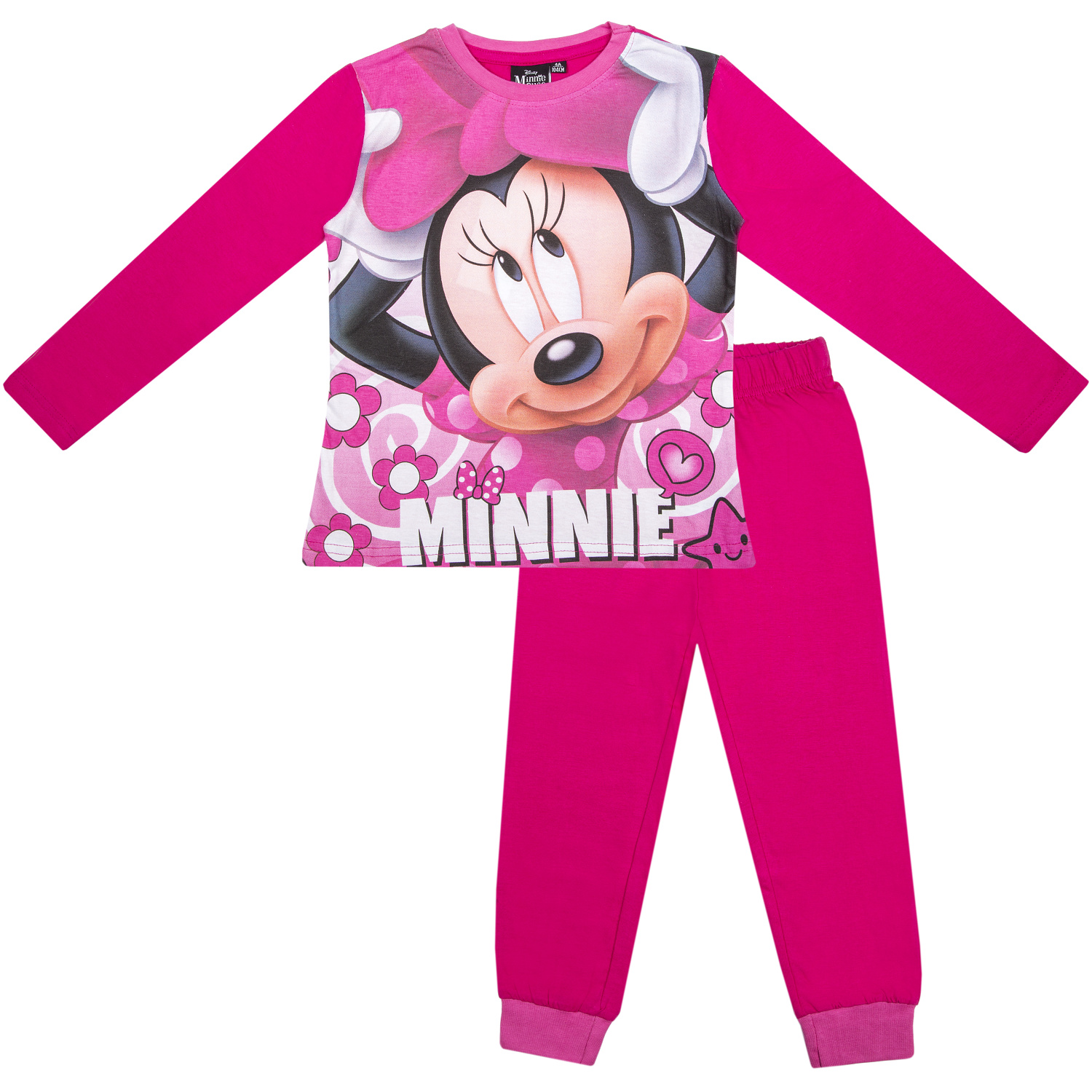 Levně Minnie - licence Dívčí pyžamo - Minnie G-483, růžová tmavší Barva: Růžová