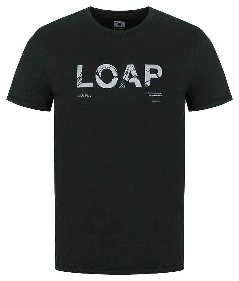 Pánské triko - LOAP Alaric, černá Barva: Černá, Velikost: L