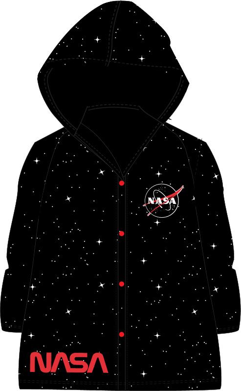 Nasa - licence Chlapecká pláštěnka - NASA 5228258, černá Barva: Černá, Velikost: 116-122
