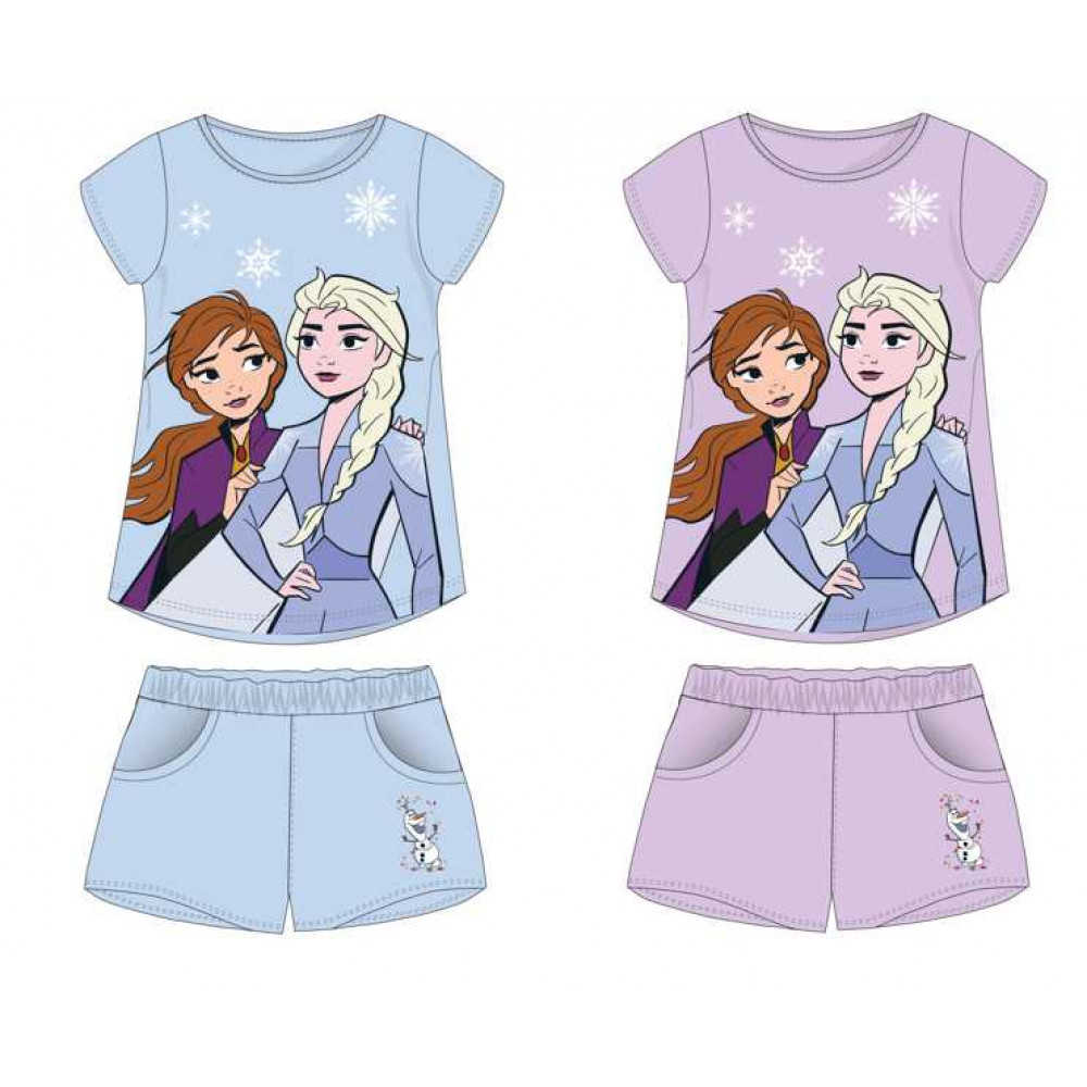 Frozen - licence Dívčí letní pyžamo - Frozen FR - 28, fialková Barva: Fialková, Velikost: 122