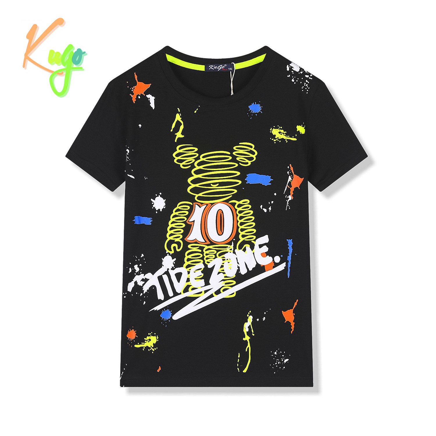 Chlapecké tričko - KUGO FC0272, černá Barva: Černá, Velikost: 152