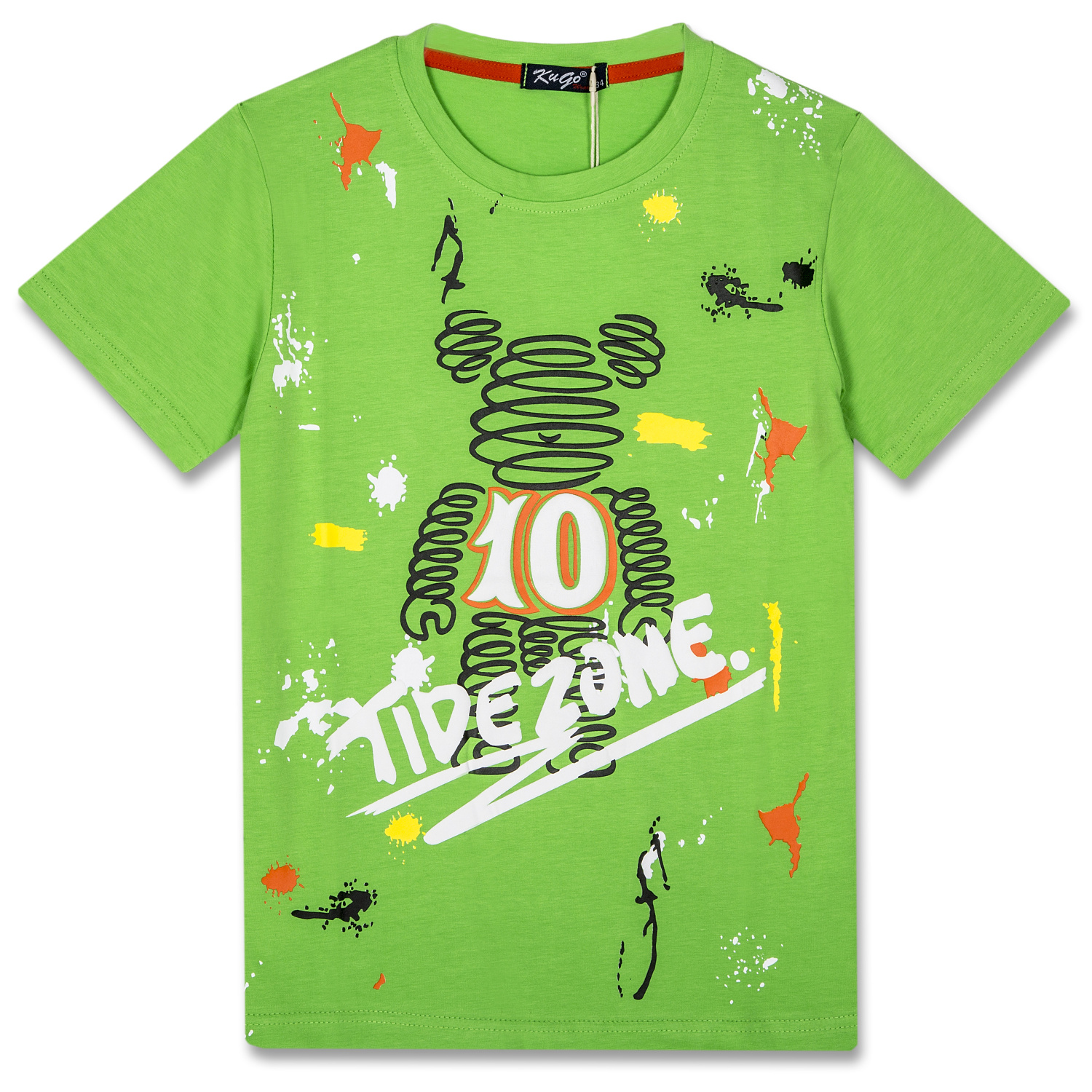 Chlapecké tričko - KUGO FC0272, zelená Barva: Zelená, Velikost: 164