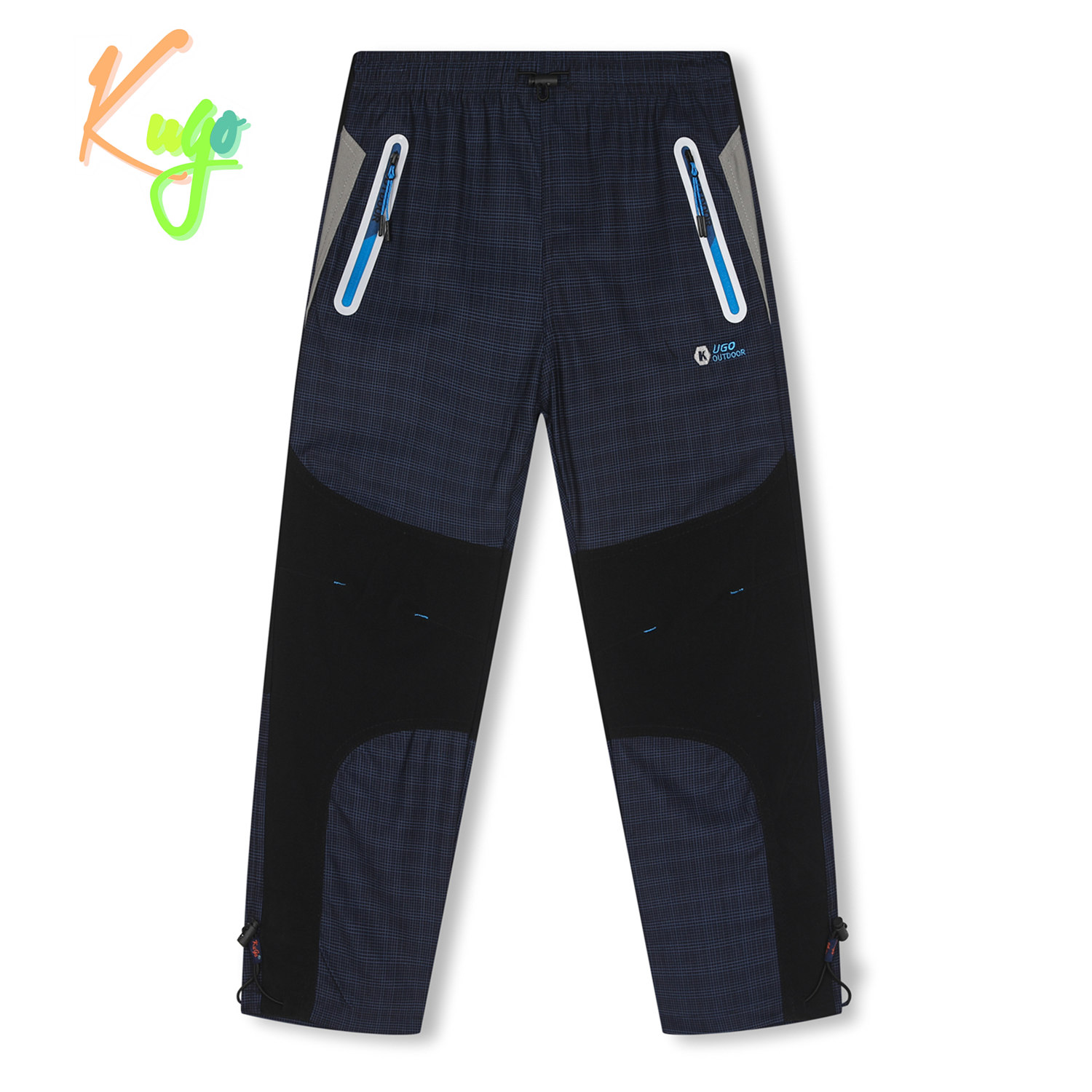 Chlapecké outdoorové kalhoty - KUGO G9651, tmavě modrá Barva: Modrá tmavě, Velikost: 116
