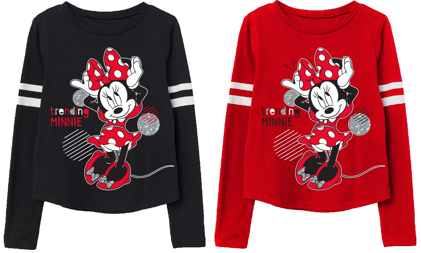 Levně Mickey Mouse - licence Dívčí tričko - Minnie Mouse 52029025, černá Barva: Černá