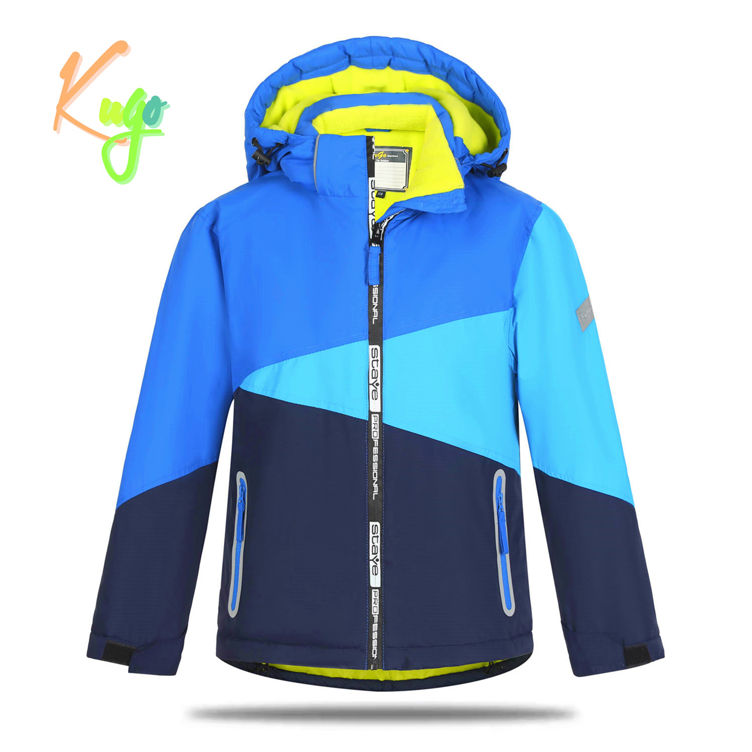 Chlapecká zimní bunda - KUGO PB7352, modrá Barva: Modrá, Velikost: 98