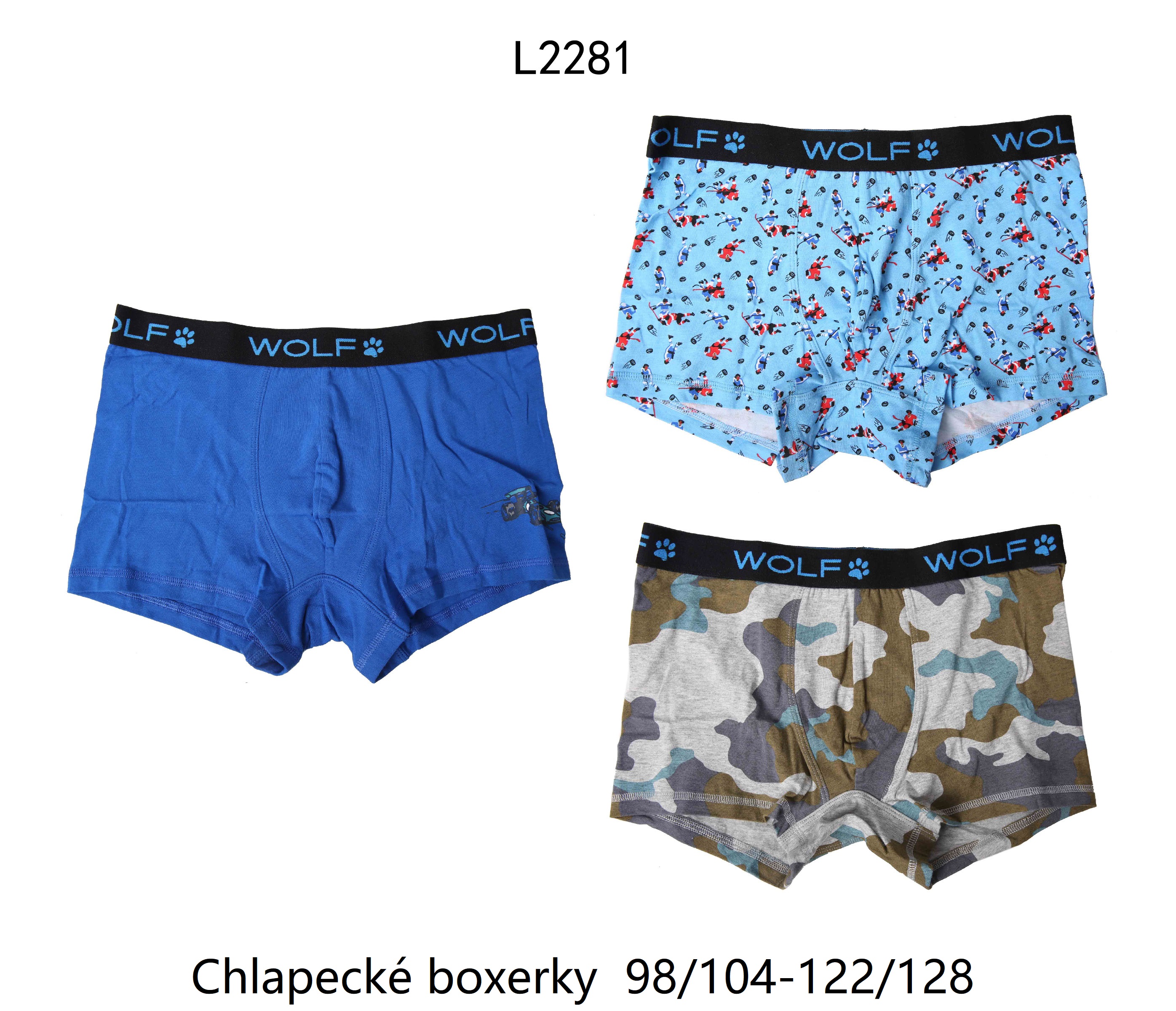 Levně Chlapecké boxerky - Wolf L2281, vel.98-128 Barva: Mix barev