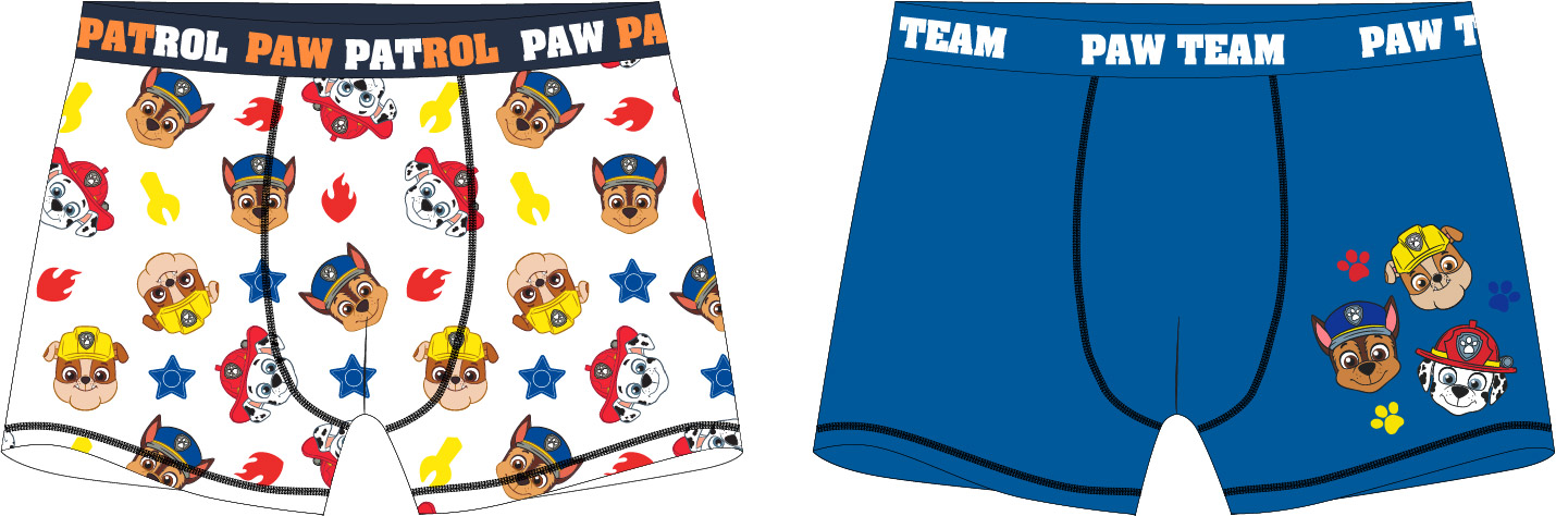 Paw Patrol - Tlapková patrola -Licence Chlapecké boxerky - Paw Patrol 52331923, modrá/ bílá Barva: Mix barev, Velikost: 122-128