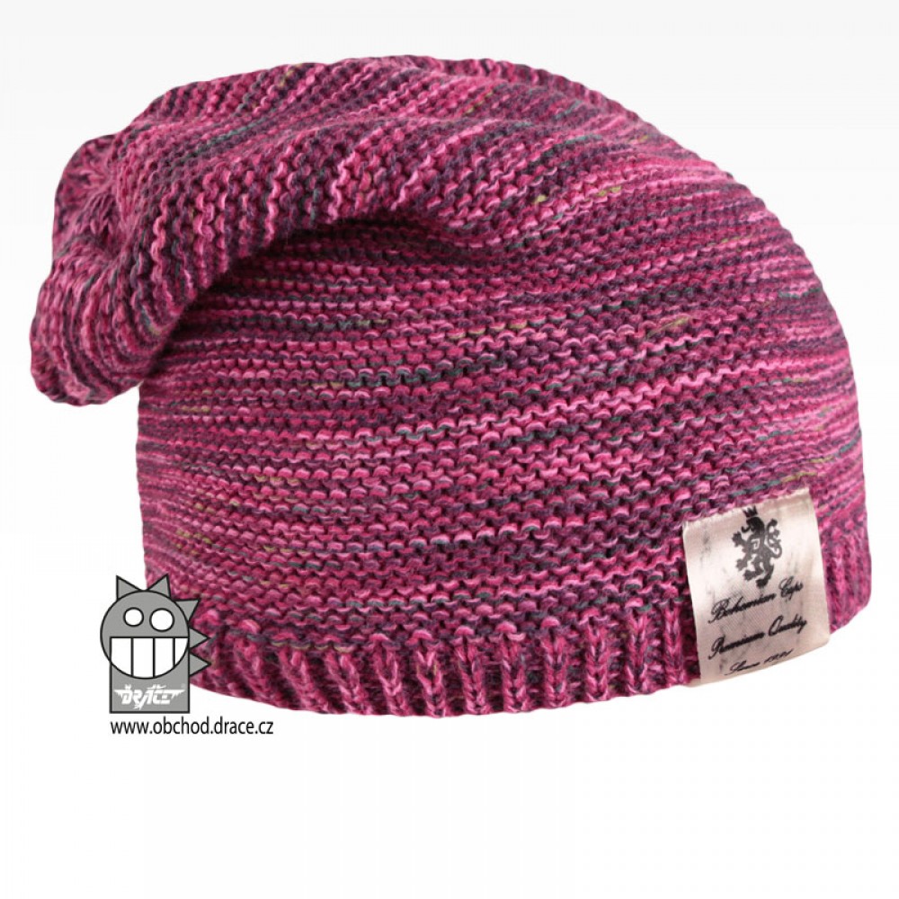 Pletená čepice Dráče - Colors 08, růžová melír Barva: Růžová, Velikost: 48-50