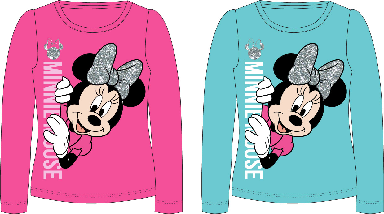 Levně Minnie Mouse - licence Dívčí tričko - Minnie Mouse 52029490, růžová Barva: Růžová
