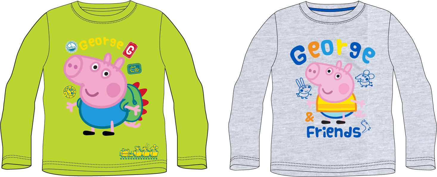 Levně Prasátko Pepa - licence Chlapecké tričko - Prasátko Peppa 5202906, zelinkavá Barva: Zelená