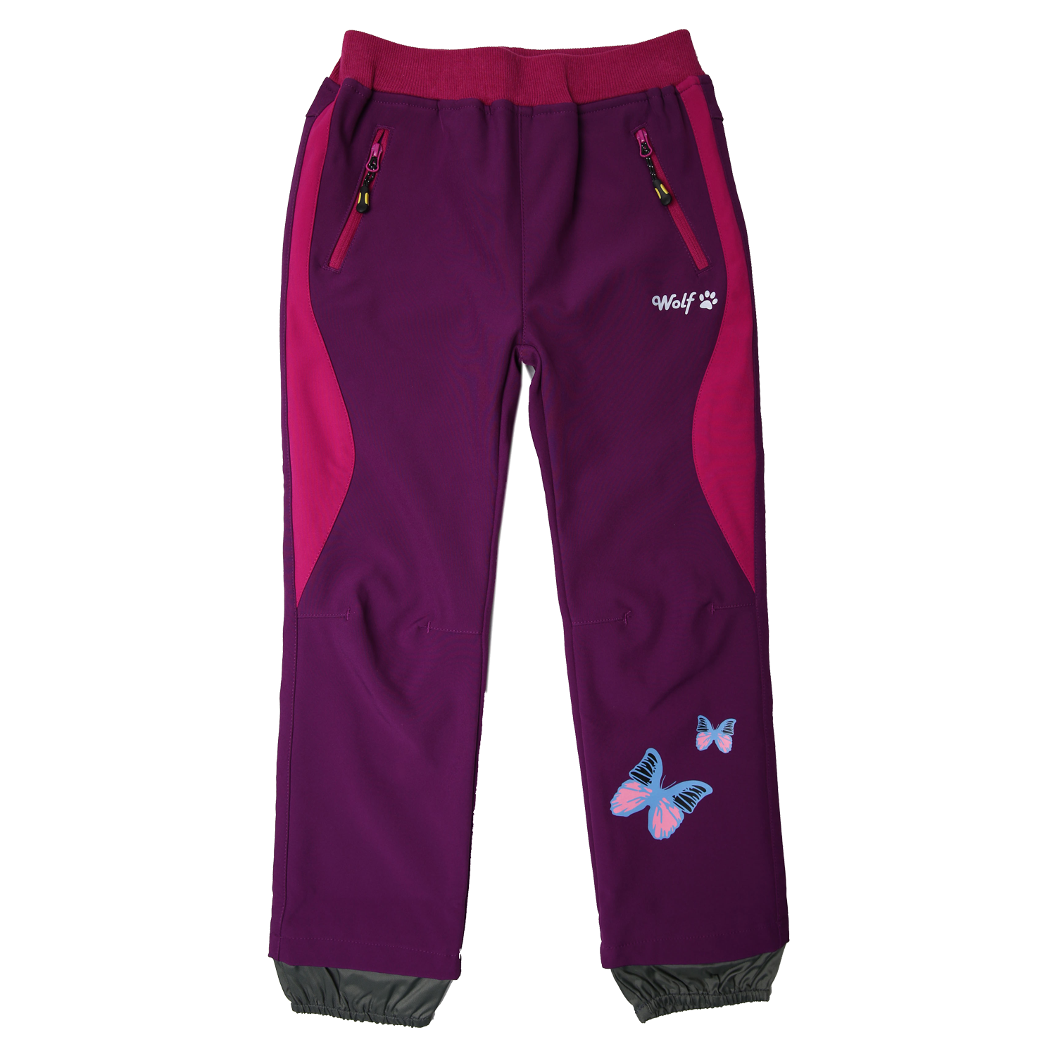 Dívčí softshellové kalhoty - Wolf B2381, fialovorůžová Barva: Fialovorůžová, Velikost: 92