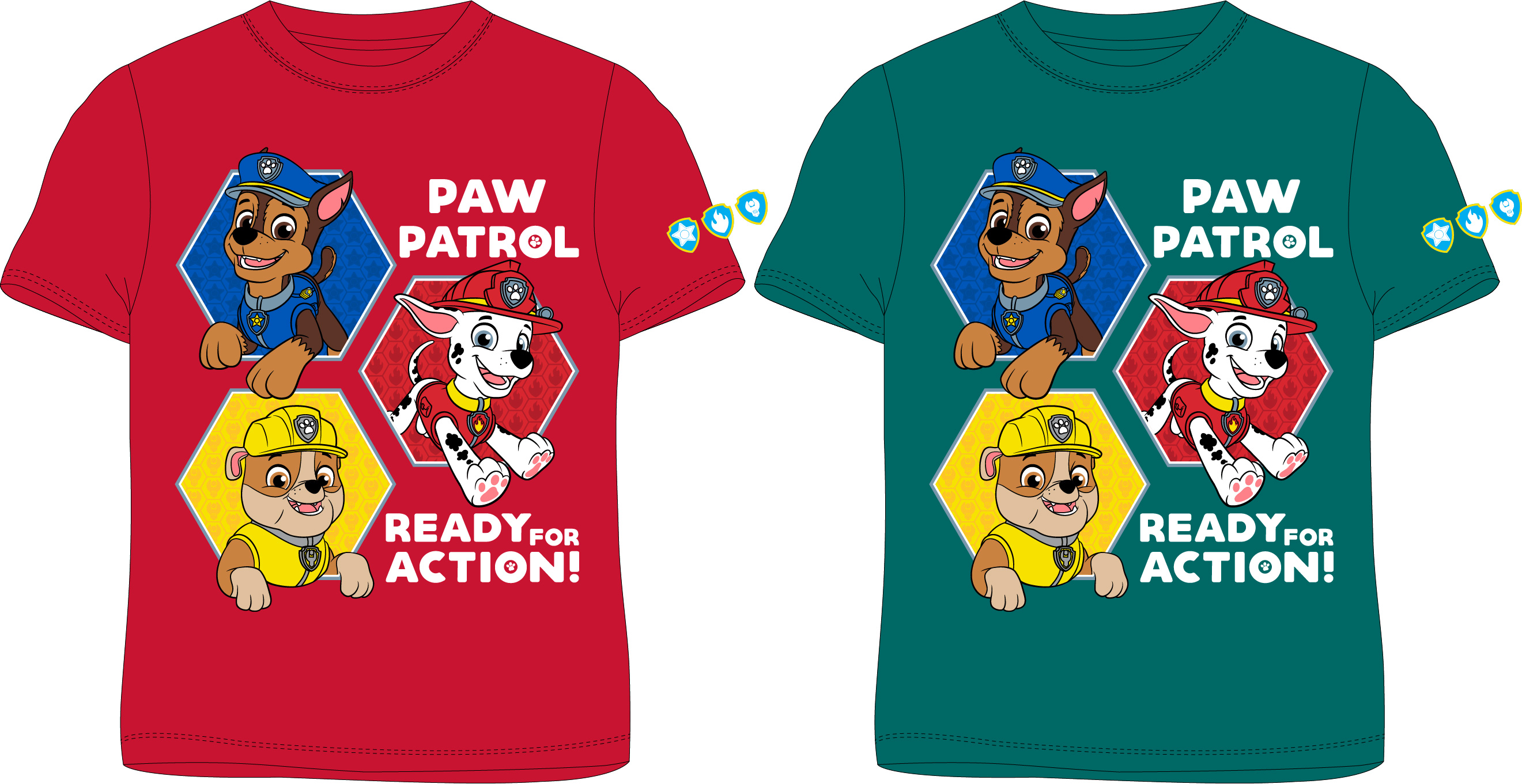 Paw Patrol - Tlapková patrola -Licence Chlapecké tričko - Paw Patrol 52022250, červená Barva: Červená, Velikost: 128