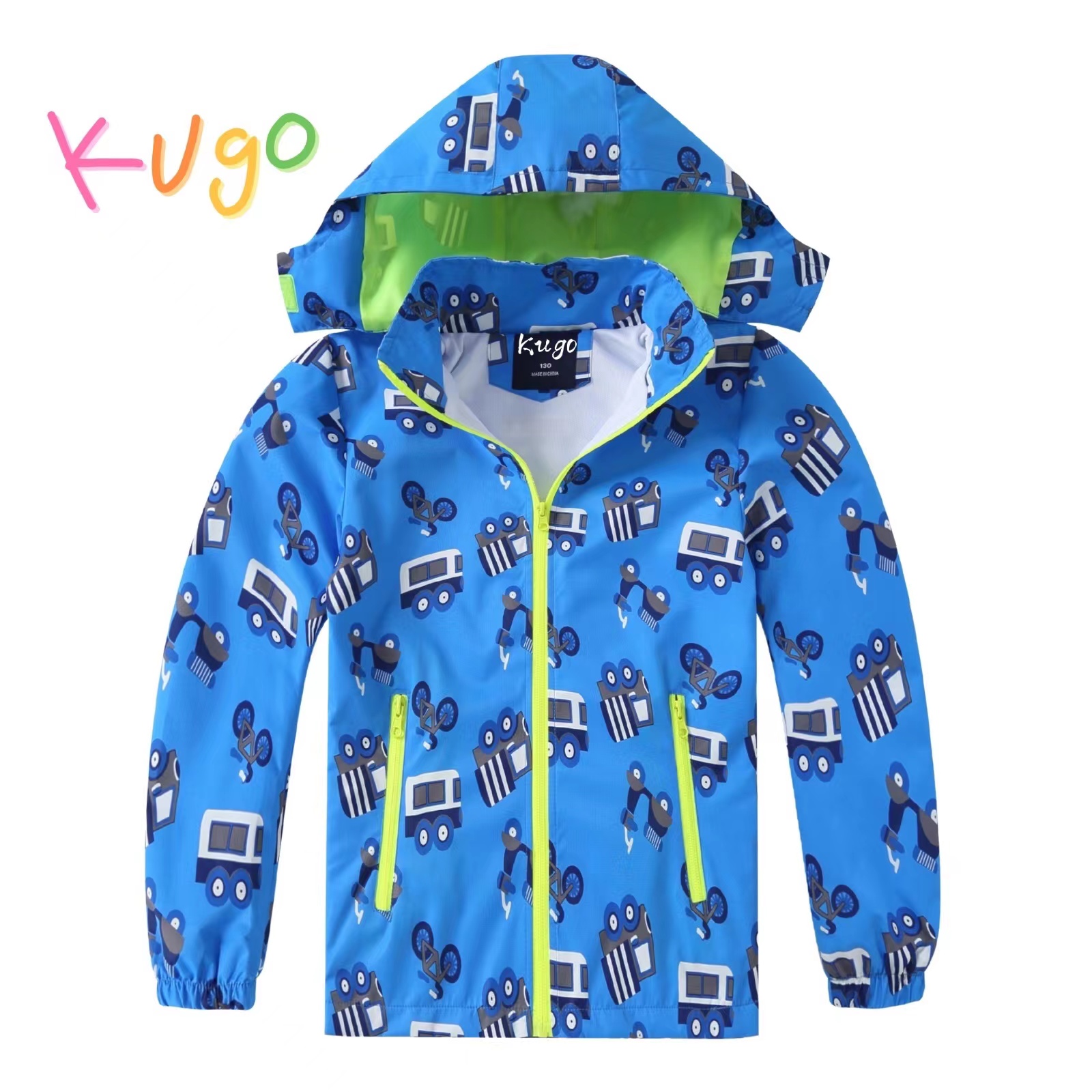 Levně Chlapecká jarní, podzimní bunda - KUGO B2840, světle modrá Barva: Modrá