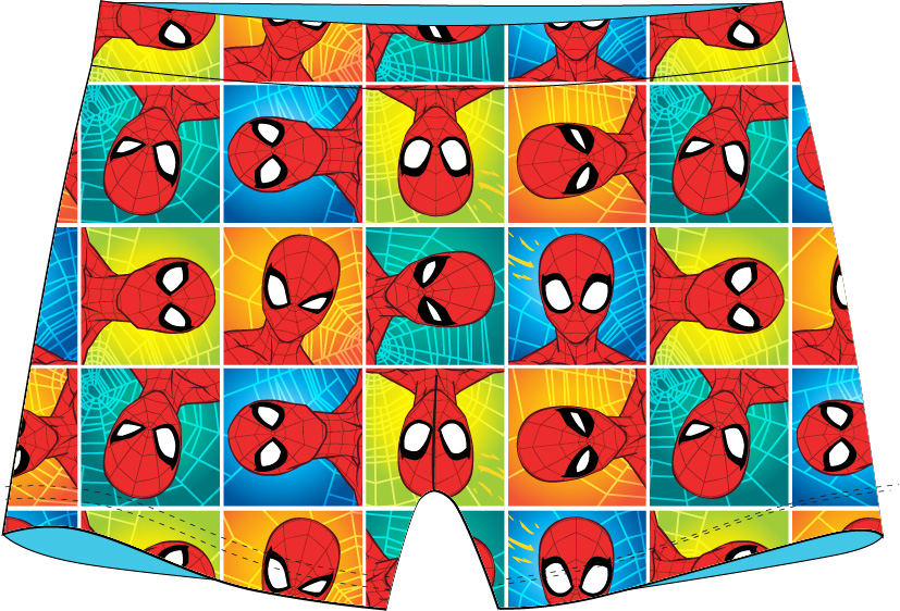 Levně Spider Man - licence Chlapecké koupací boxerky - Spider-Man 52441422, mix barev Barva: Mix barev