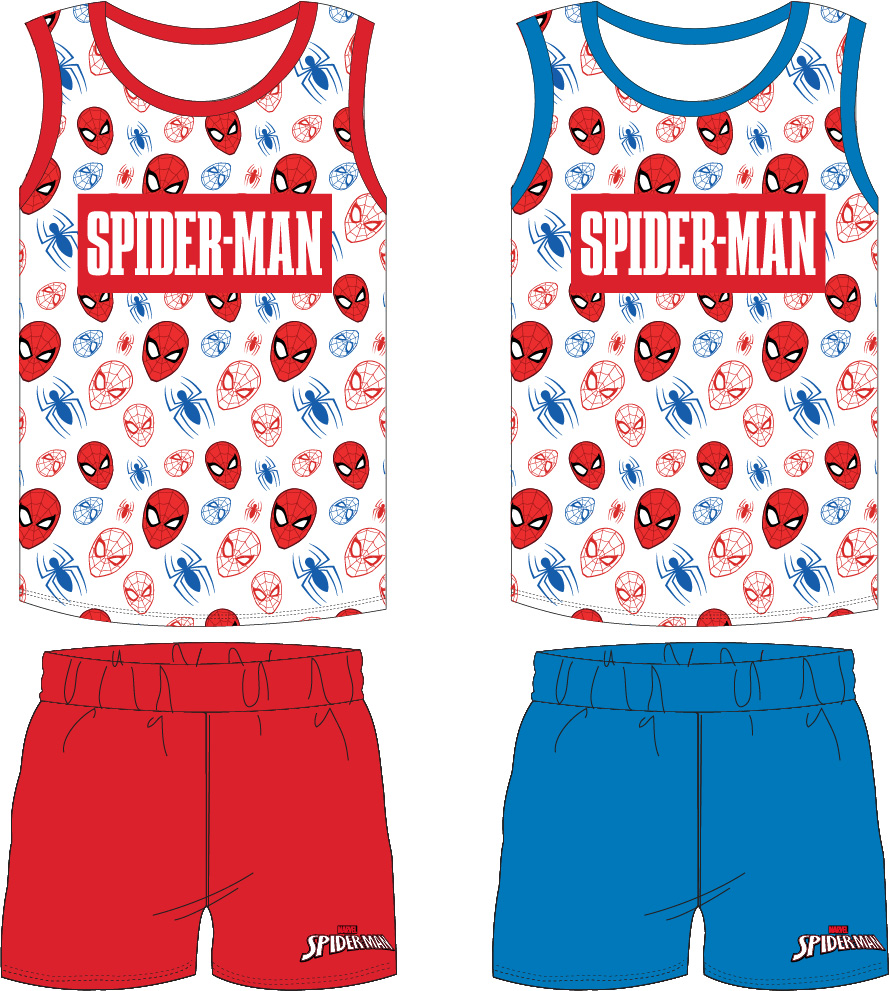 Spider Man - licence Chlapecké pyžamo - Spider-Man 5204868, bílá / modrá Barva: Modrá, Velikost: 122