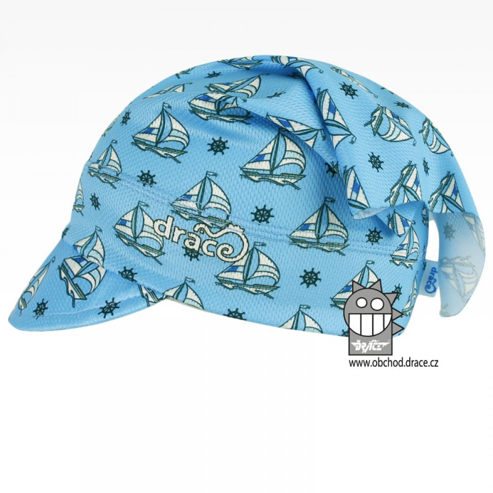 Funkční šátek Dráče - Emily kšilt 26, světle modrá loď Barva: Modrá, Velikost: XS 48-50