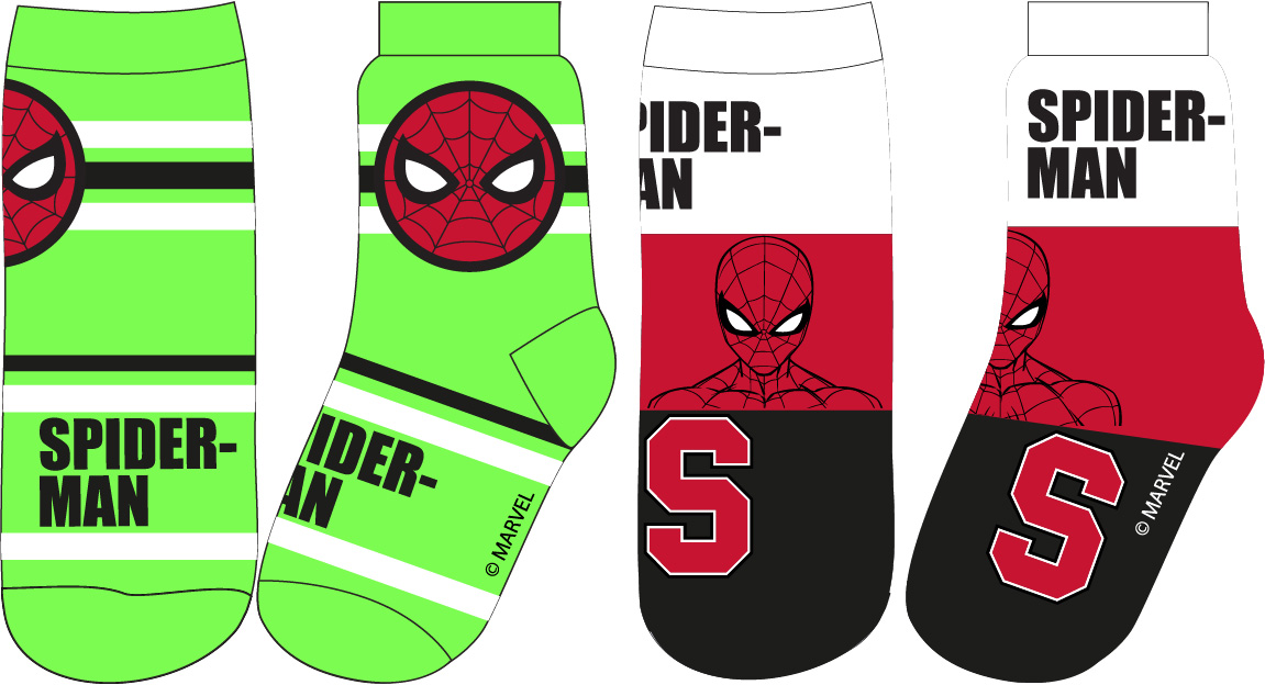 Levně Spider Man - licence Chlapecké ponožky - Spider-Man 52341414, mix barev Barva: Mix barev