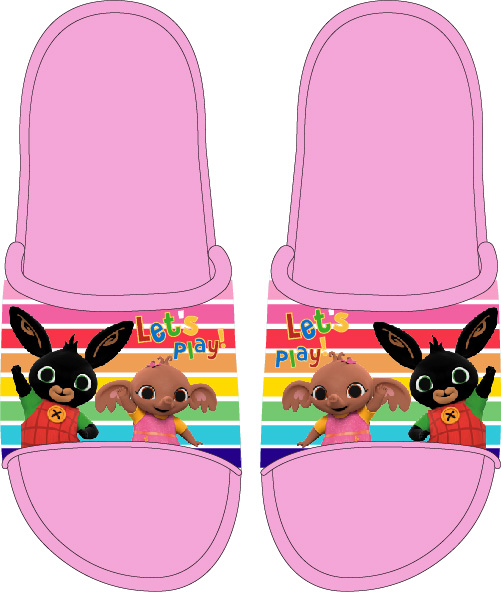 Králíček bing- licence Dívčí pantofle - Králíček Bing 5251075, růžová Barva: Růžová, Velikost: 23-24