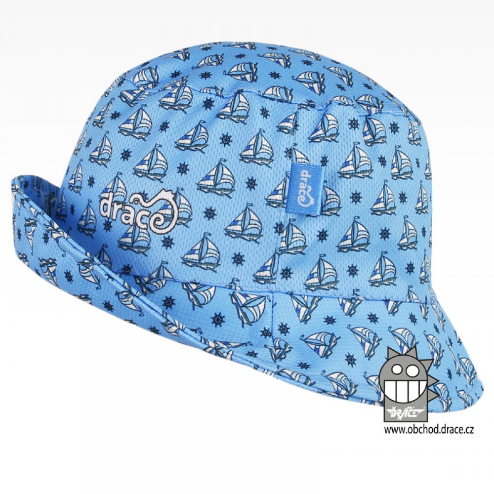 Funkční letní klobouk Dráče - Florida 18, světle modrá, lodičky Barva: Modrá světle, Velikost: 46-48