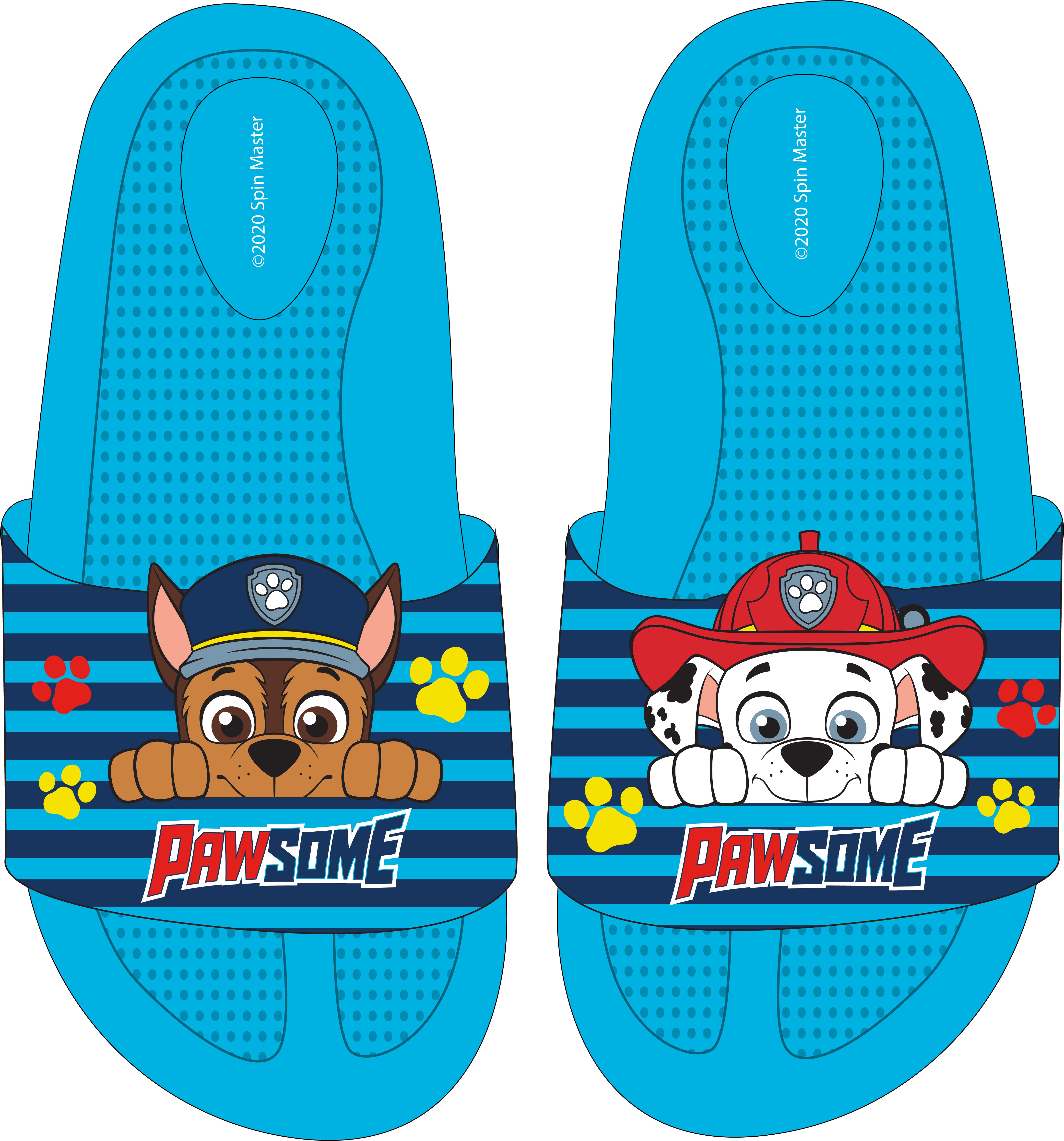 Levně Paw Patrol - Tlapková patrola -Licence Chlapecké pantofle - Paw Patrol 52511339, tyrkysová Barva: Tyrkysová