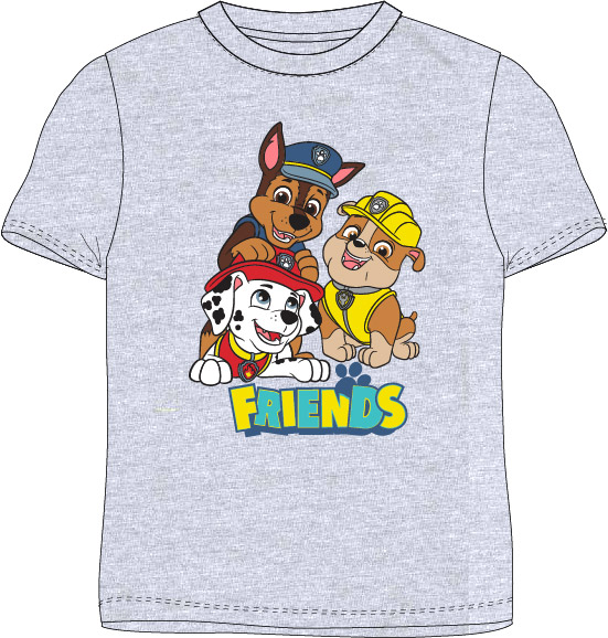 Paw Patrol - Tlapková patrola -Licence Chlapecké tričko - Paw Patrol 52021358, šedá Barva: Šedá, Velikost: 104