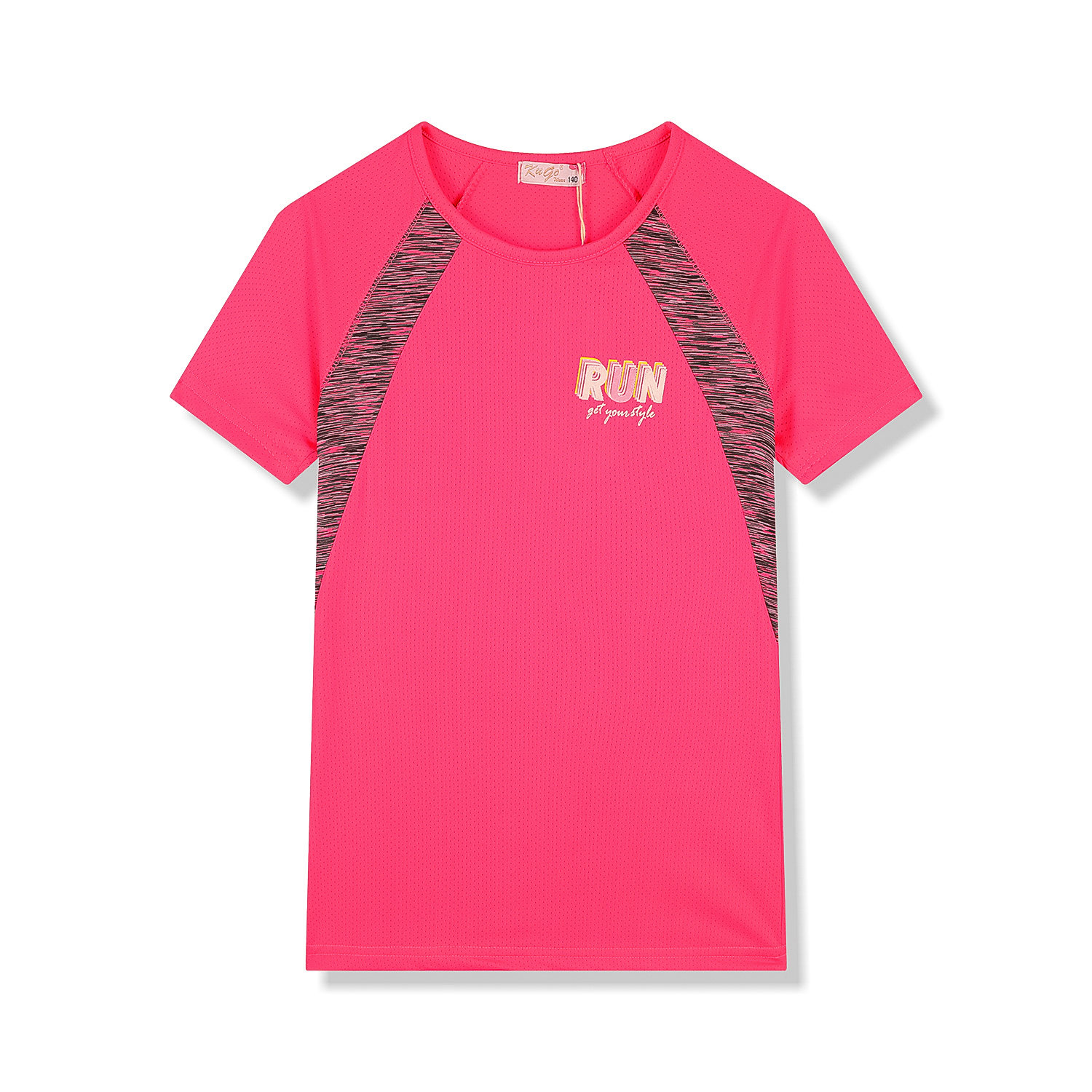 Dívčí funkční tričko - KUGO FC6756, sytě růžová Barva: Růžová, Velikost: 140