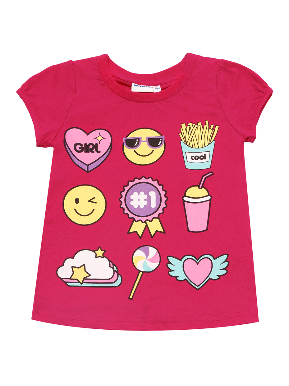 Dívčí tričko - WINKIKI WKG 92557, růžová Barva: Růžová, Velikost: 98
