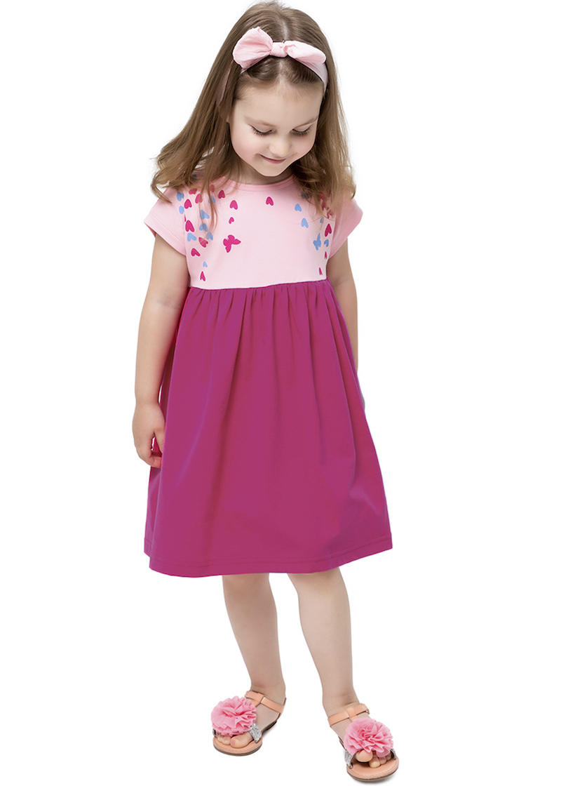 Dívčí šaty - WINKIKI WKG 91367, růžová Barva: Růžová, Velikost: 122
